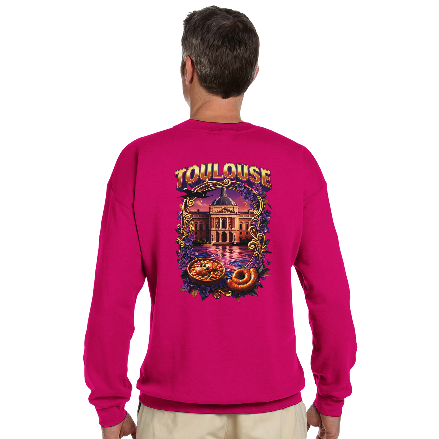 Unisex Sweatshirt Toulouse Classic French City Crewneck | Gildan® 18000