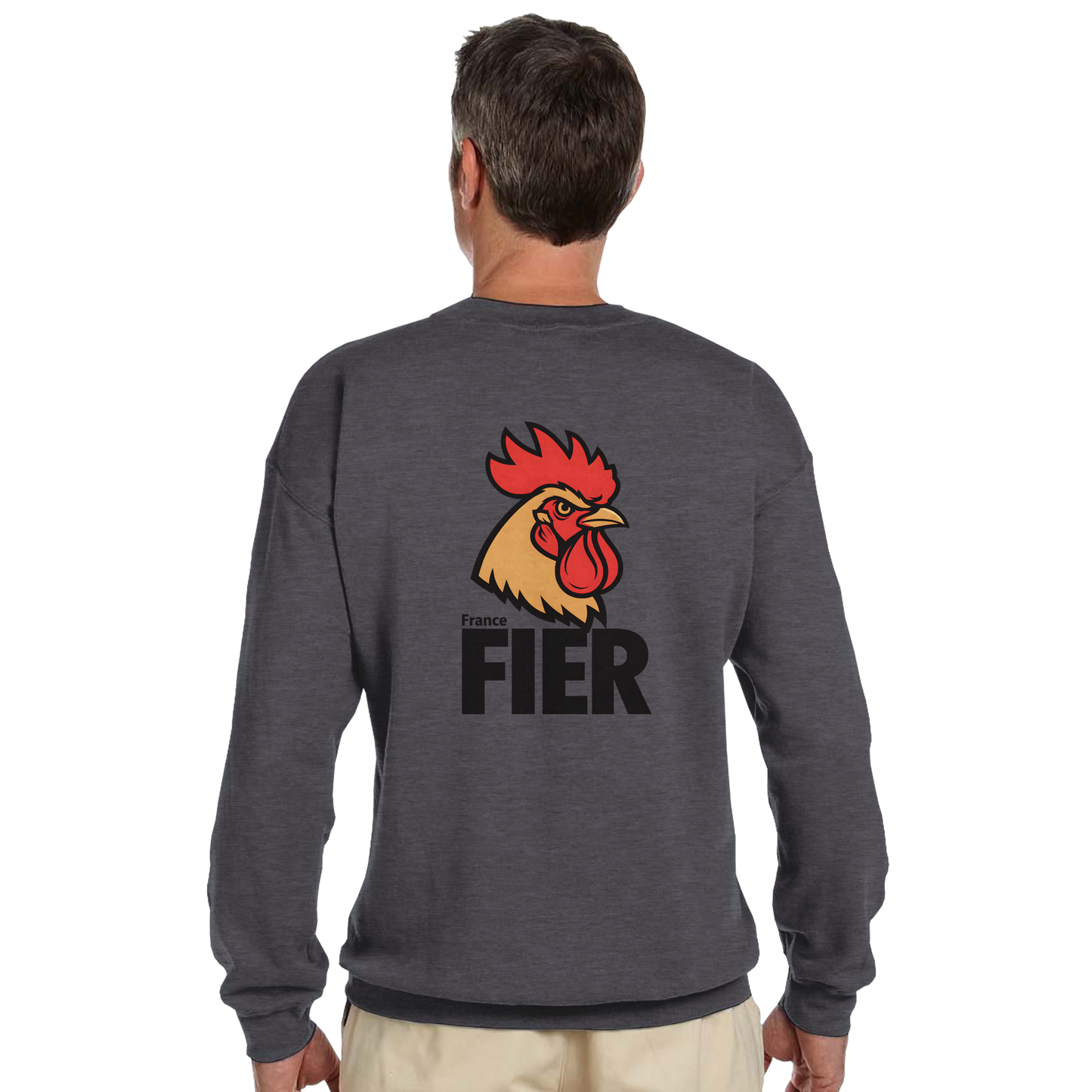 Men's France Proud Classic Crewneck Sweatshirt | Gildan® 18000