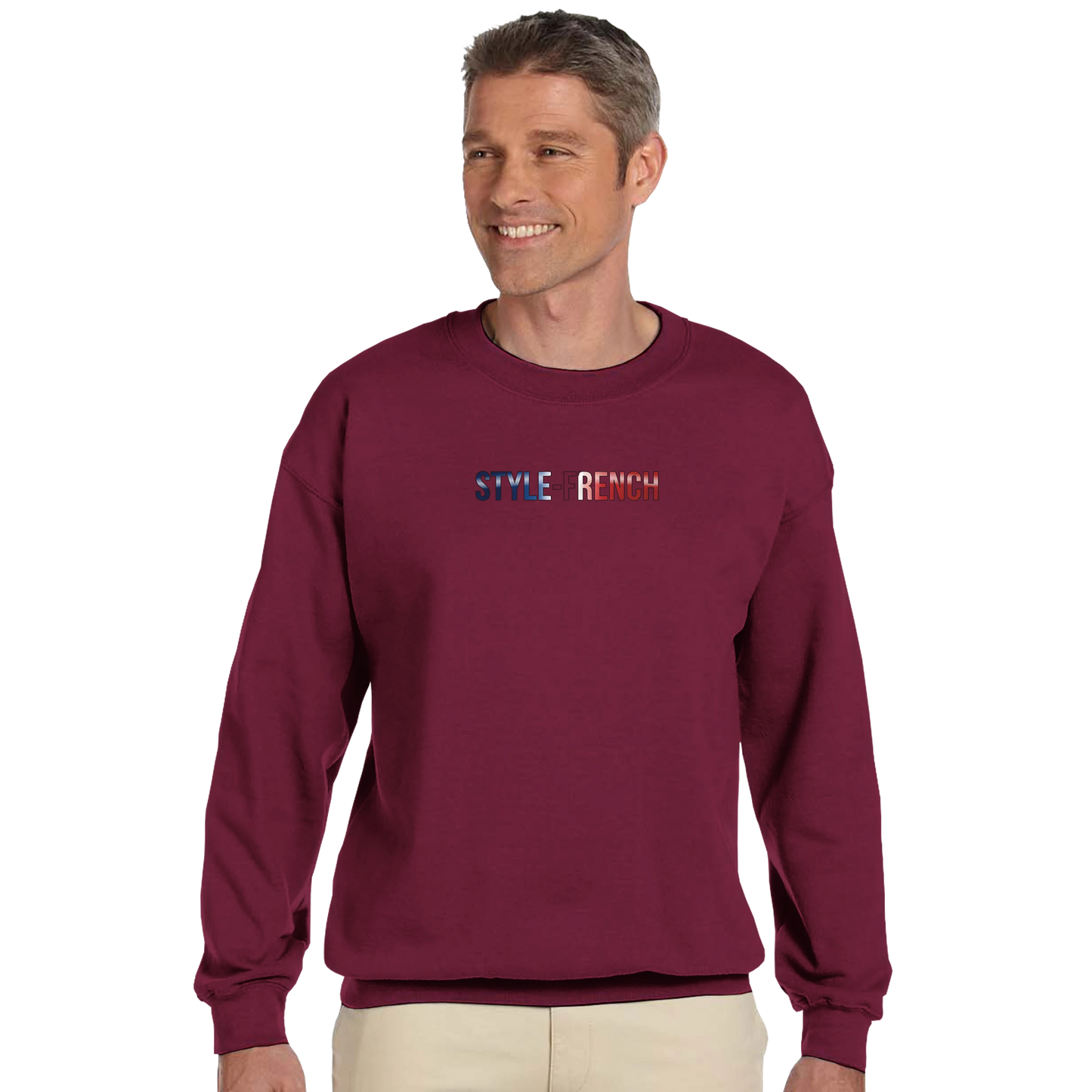 Klassisches Unisex-Sweatshirt Pays de la Loire mit Rundhalsausschnitt | Gildan® 18000