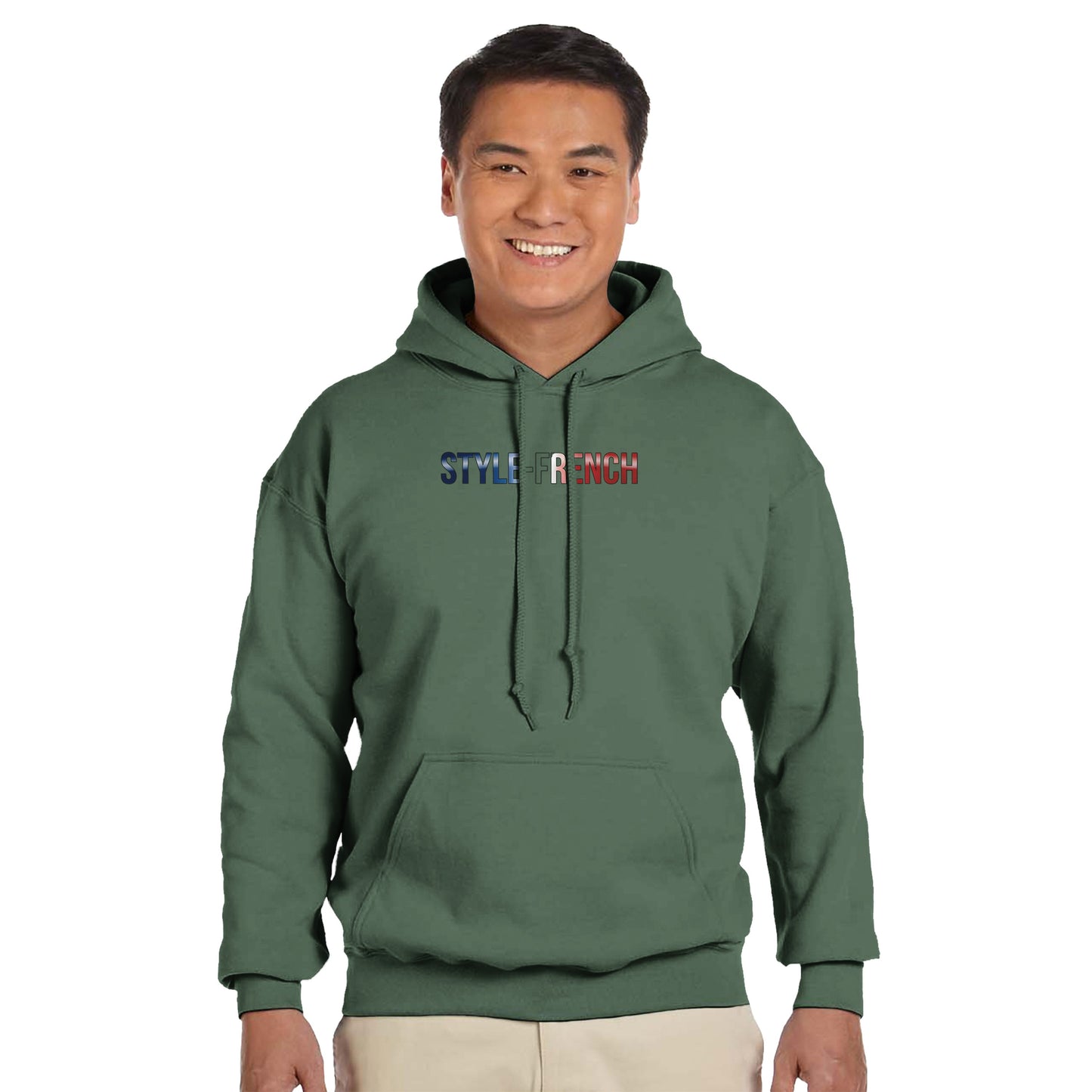 Men's Hoodie - Strong Lion - French Style - Classic | Gildan® 18500