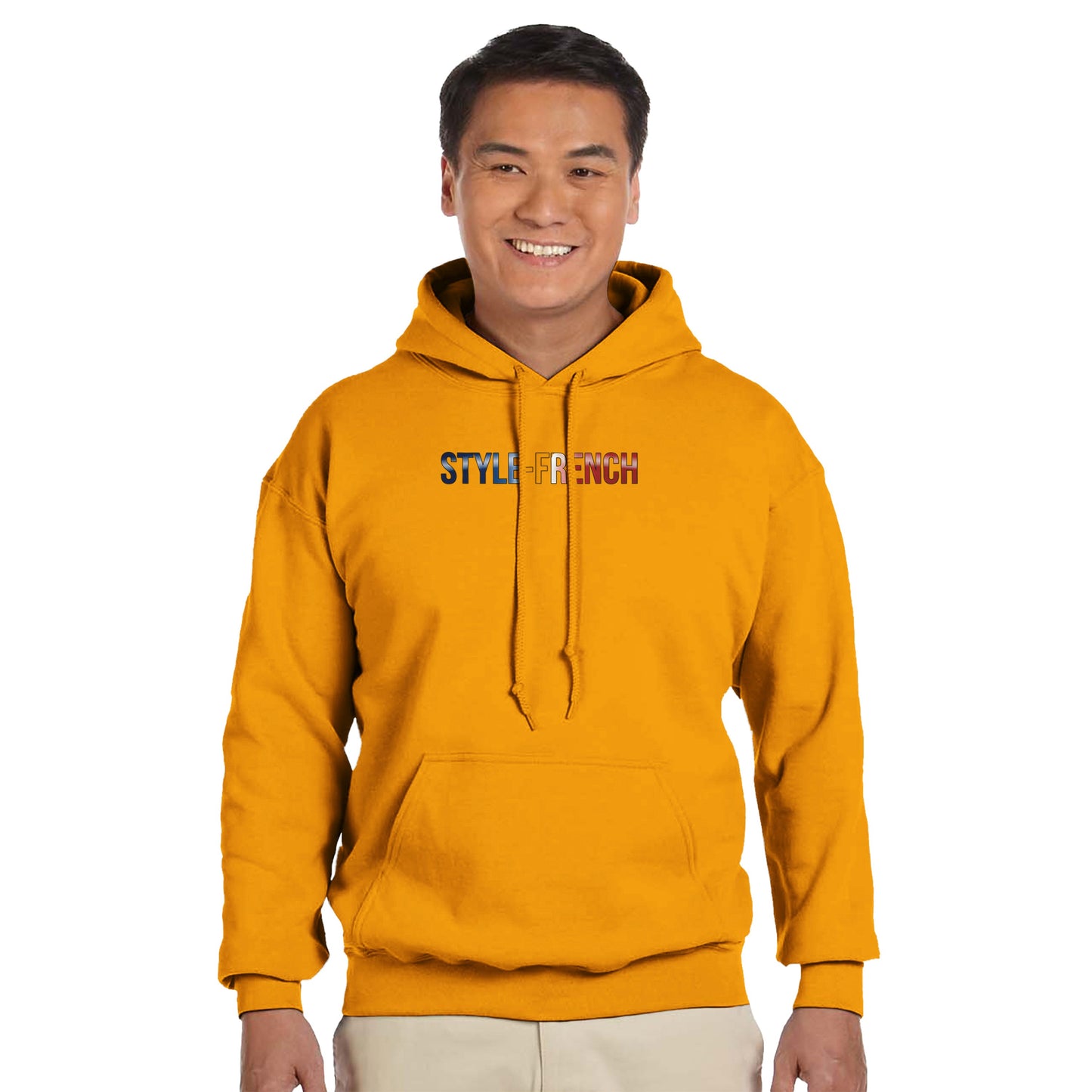 Men's Hoodie - Strong Lion - French Style - Classic | Gildan® 18500