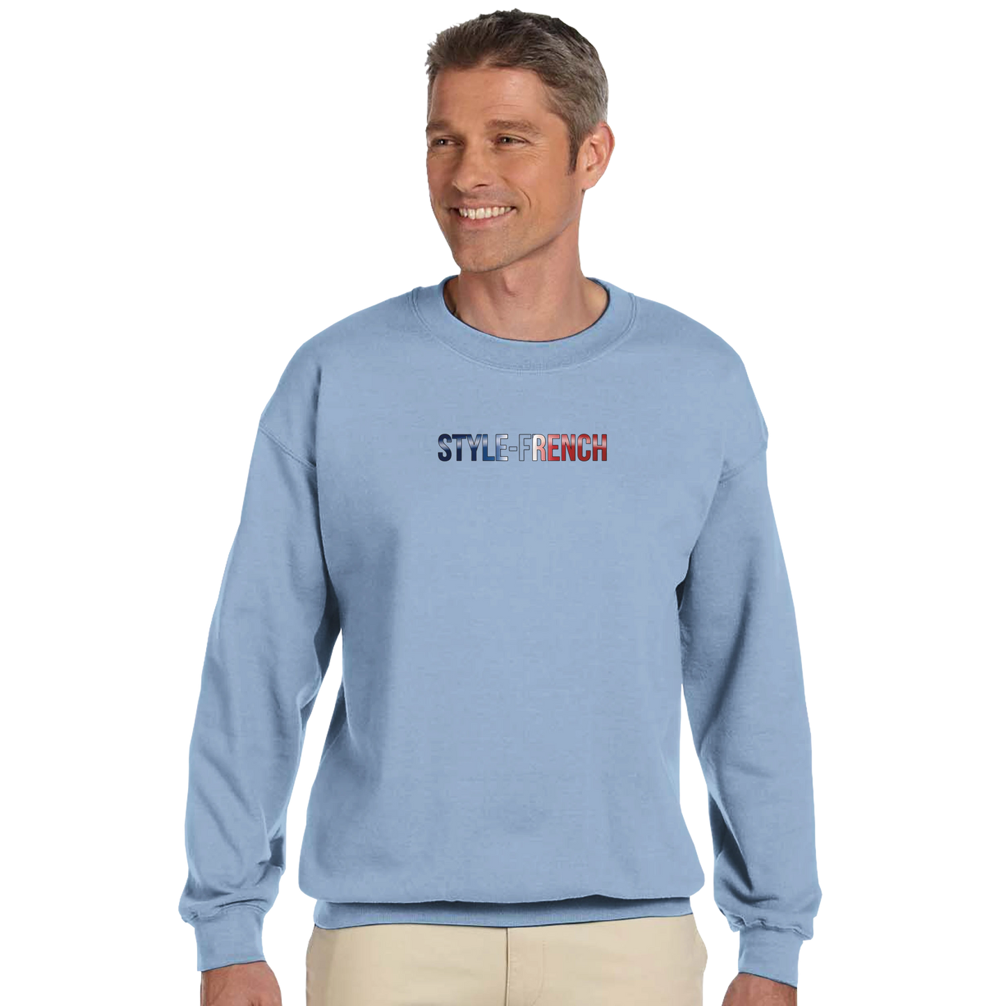 Klassisches Unisex-Sweatshirt Pays de la Loire mit Rundhalsausschnitt | Gildan® 18000
