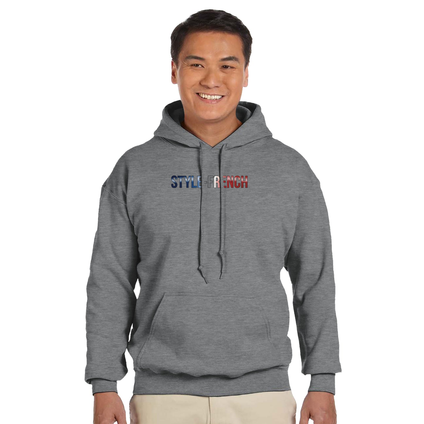 Men's Hoodie - Strong Lion - French Style - Classic | Gildan® 18500