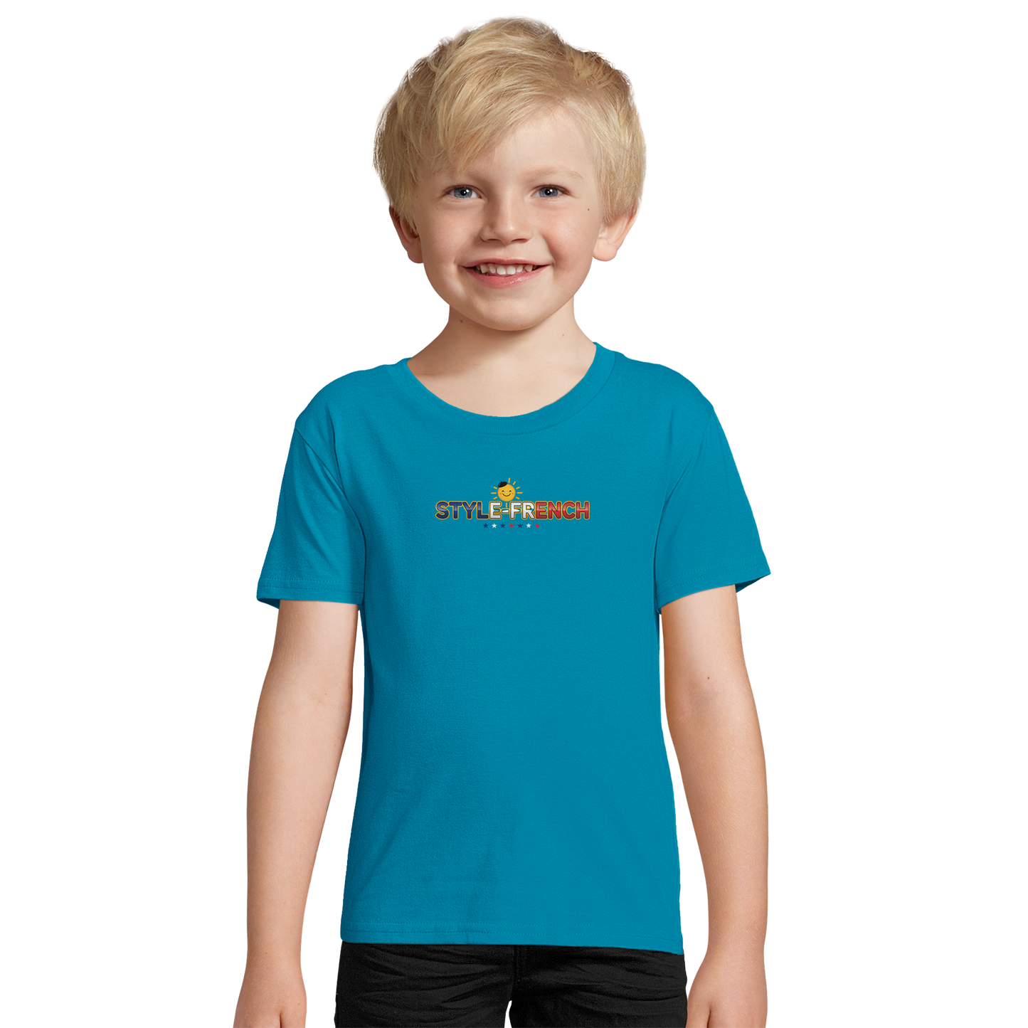SOL'S Pioneer Kids 03578 Organic cotton T-shirt for boys, French style, fitted