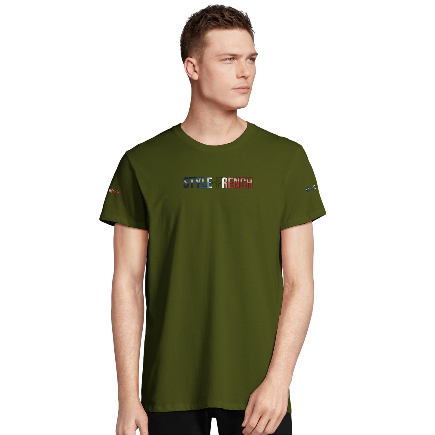 T-Shirt Herren Frankreich-Stil Rundhals recycelte Mischung | SOL'S RE Crusader 04233