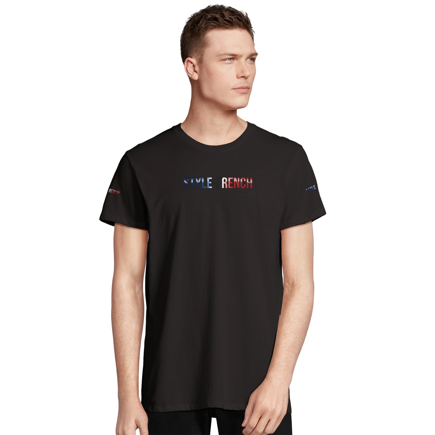 T-Shirt Herren Frankreich-Stil Rundhals recycelte Mischung | SOL'S RE Crusader 04233