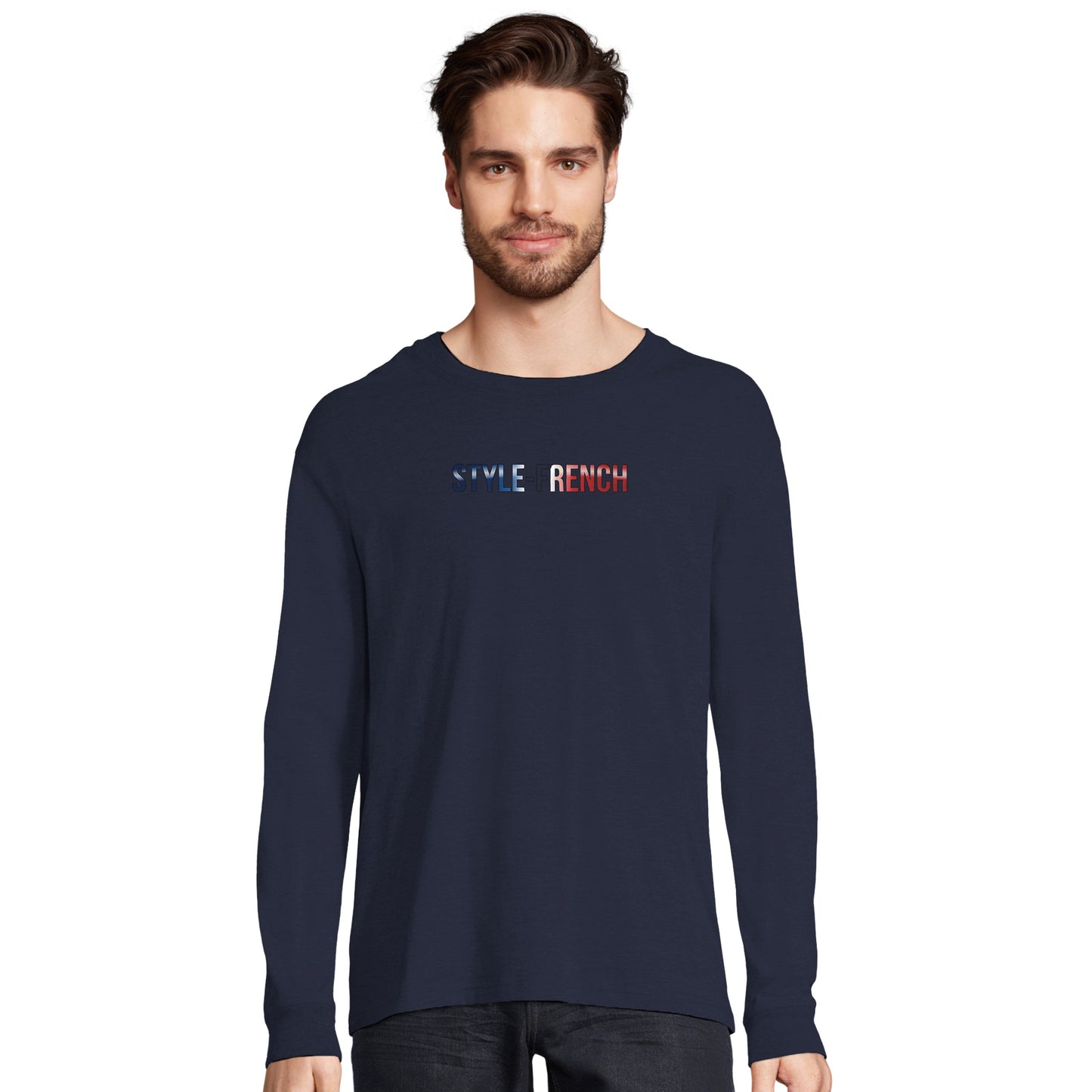 Herren-T-Shirt starker Löwe französischer Stil Langarm Bio-Baumwolle | SOL'S Pioneer LSL 03982