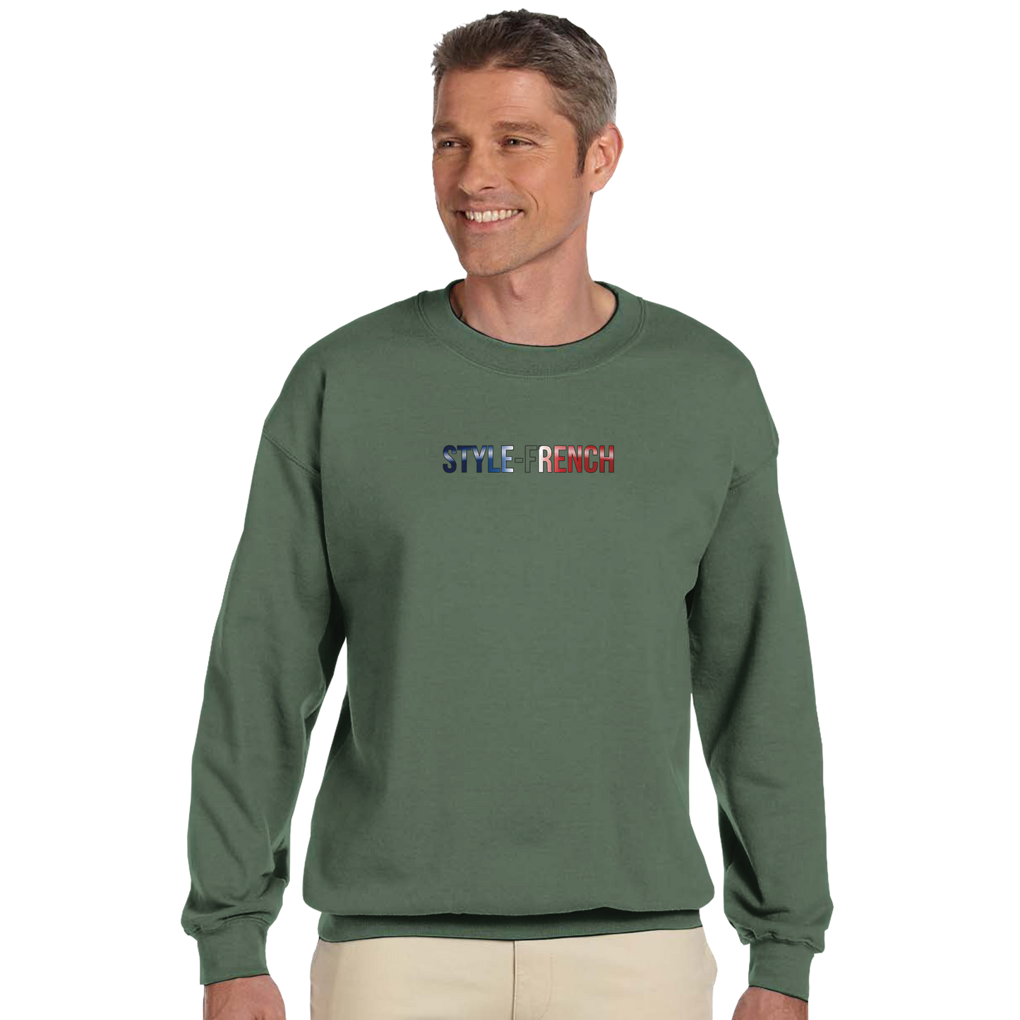 Unisex-Sweatshirt Nantes Stadt Frankreich klassisch Rundhals | Gildan® 18000