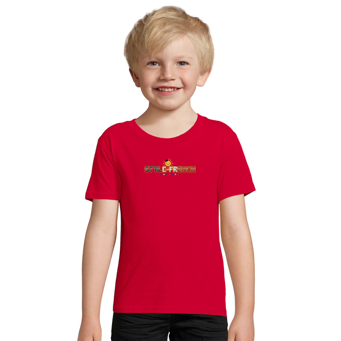 SOL'S Pioneer Kids 03578 Organic cotton T-shirt for boys, French style, fitted