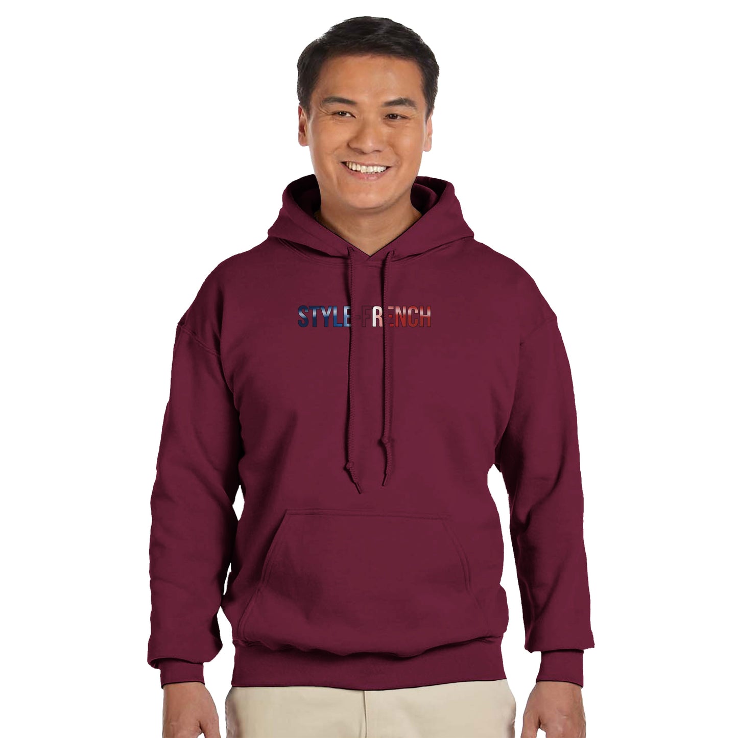 Men's Hoodie - Strong Lion - French Style - Classic | Gildan® 18500