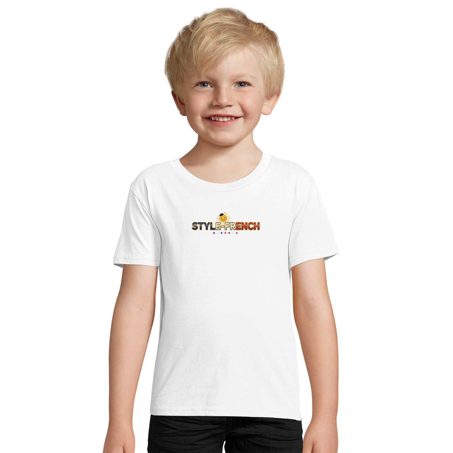 T-Shirt Junge Rock'n Français Bio tailliert | SOL'S Pioneer Kids 03578