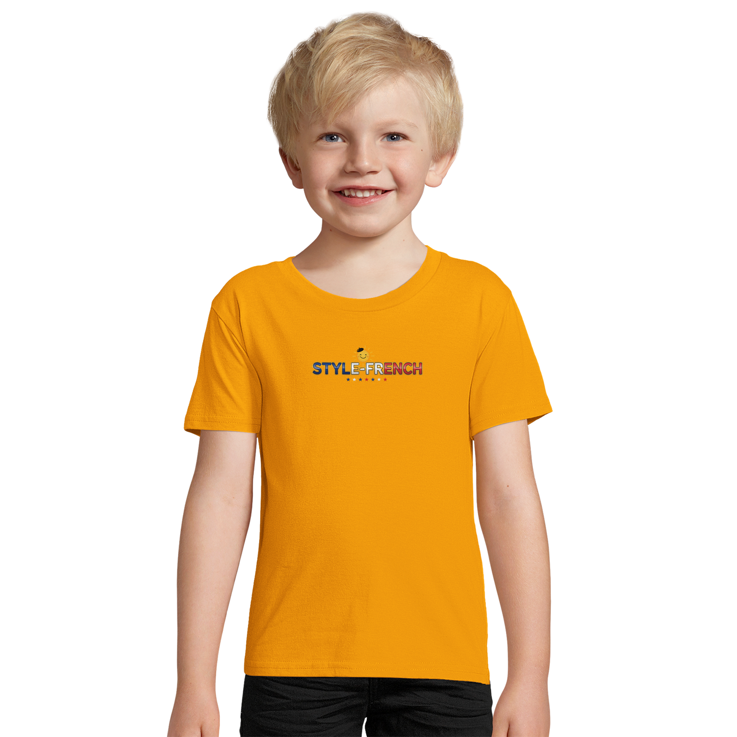 Bio-T-Shirt für Jungen, eng anliegend, mit Aufschrift „Kleines Genie“ | SOL'S Pioneer Kids 03578