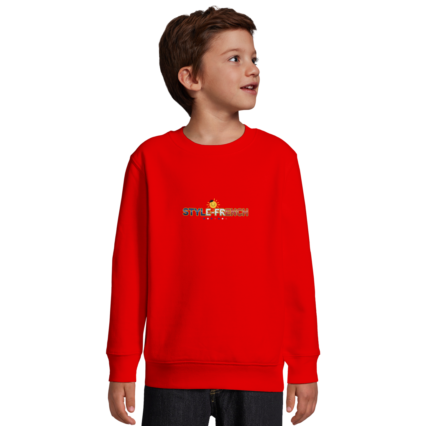 Jungen-Sweatshirt "petit génie Français" aus Recyclingmischung | SOL'S Columbia Kids 04239