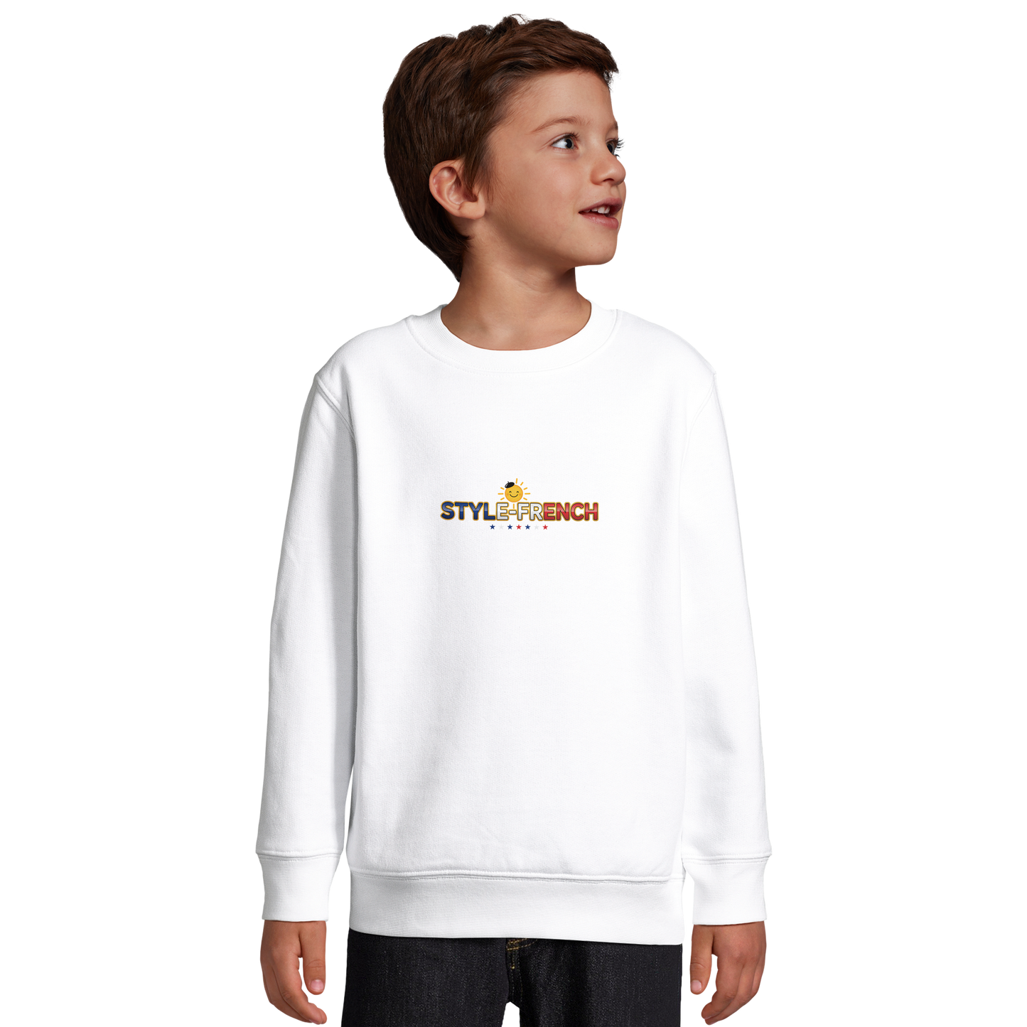 Jungen-Sweatshirt "petit génie Français" aus Recyclingmischung | SOL'S Columbia Kids 04239