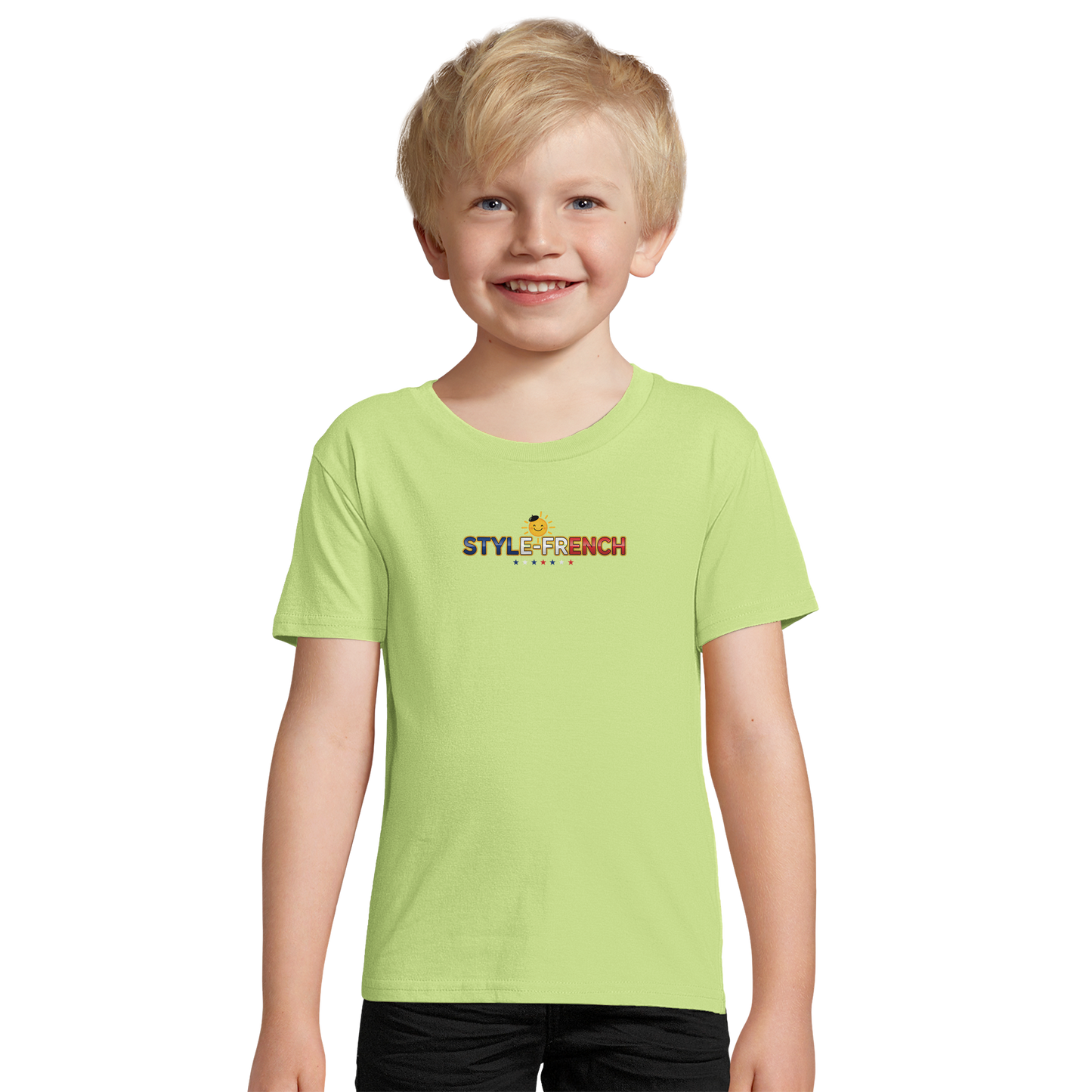 Bio-T-Shirt für Jungen, eng anliegend, mit Aufschrift „Kleines Genie“ | SOL'S Pioneer Kids 03578
