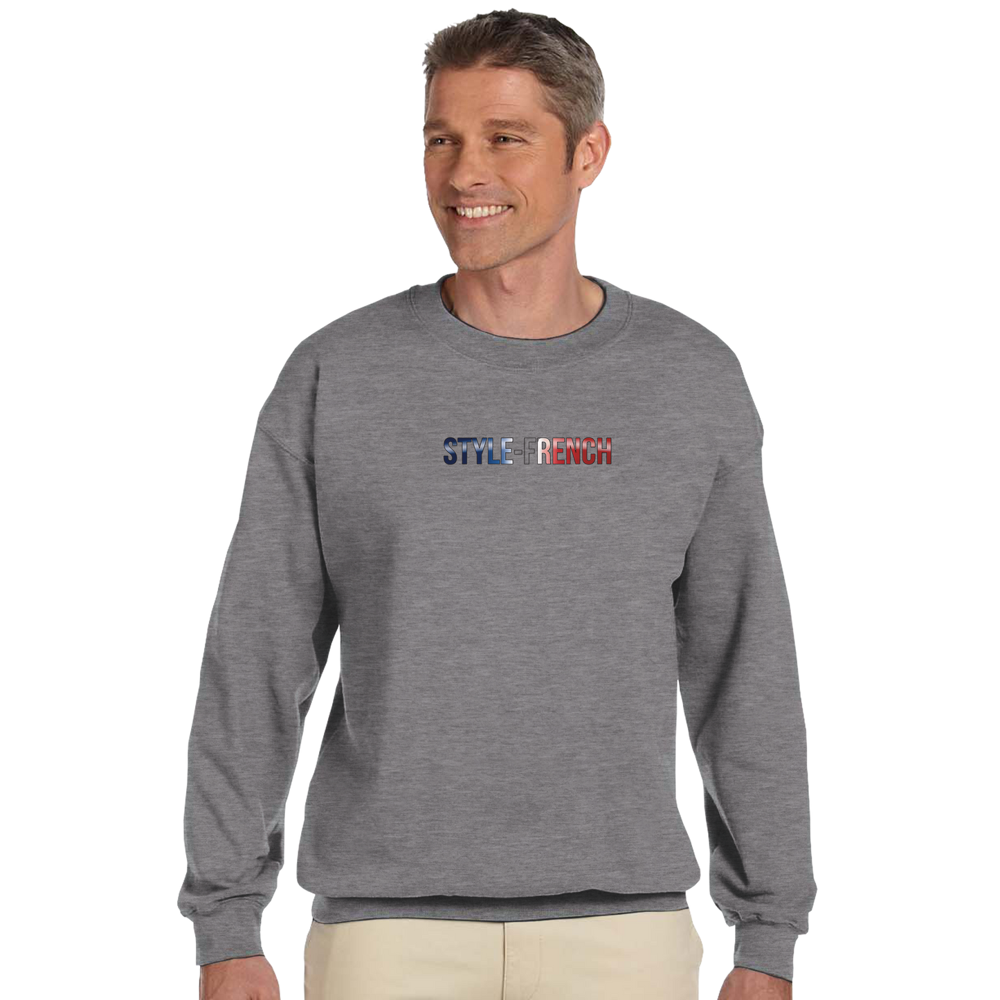 Unisex sweatshirt Lyon city France classic crew neck | Gildan® 18000