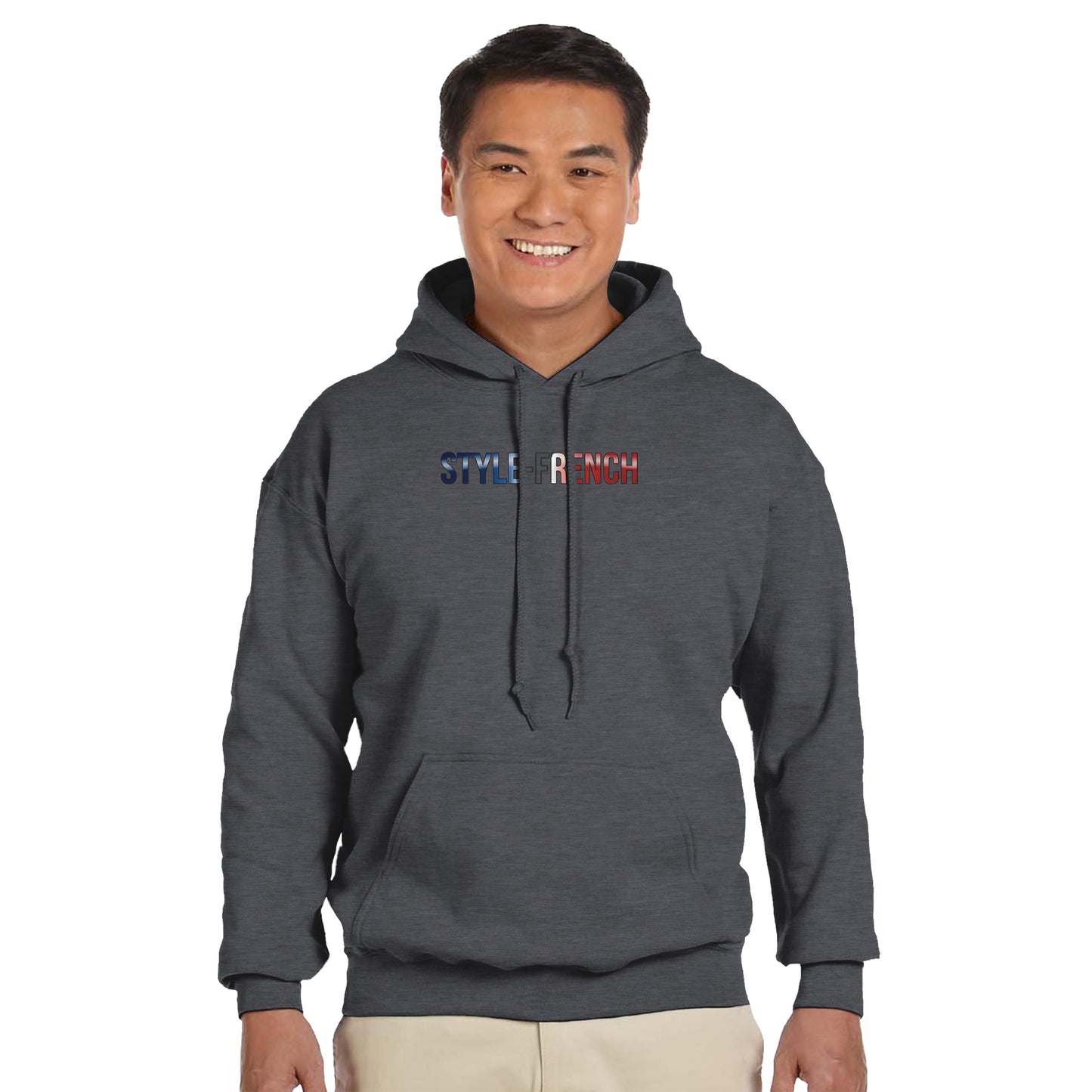 Men's Hoodie - Strong Lion - French Style - Classic | Gildan® 18500