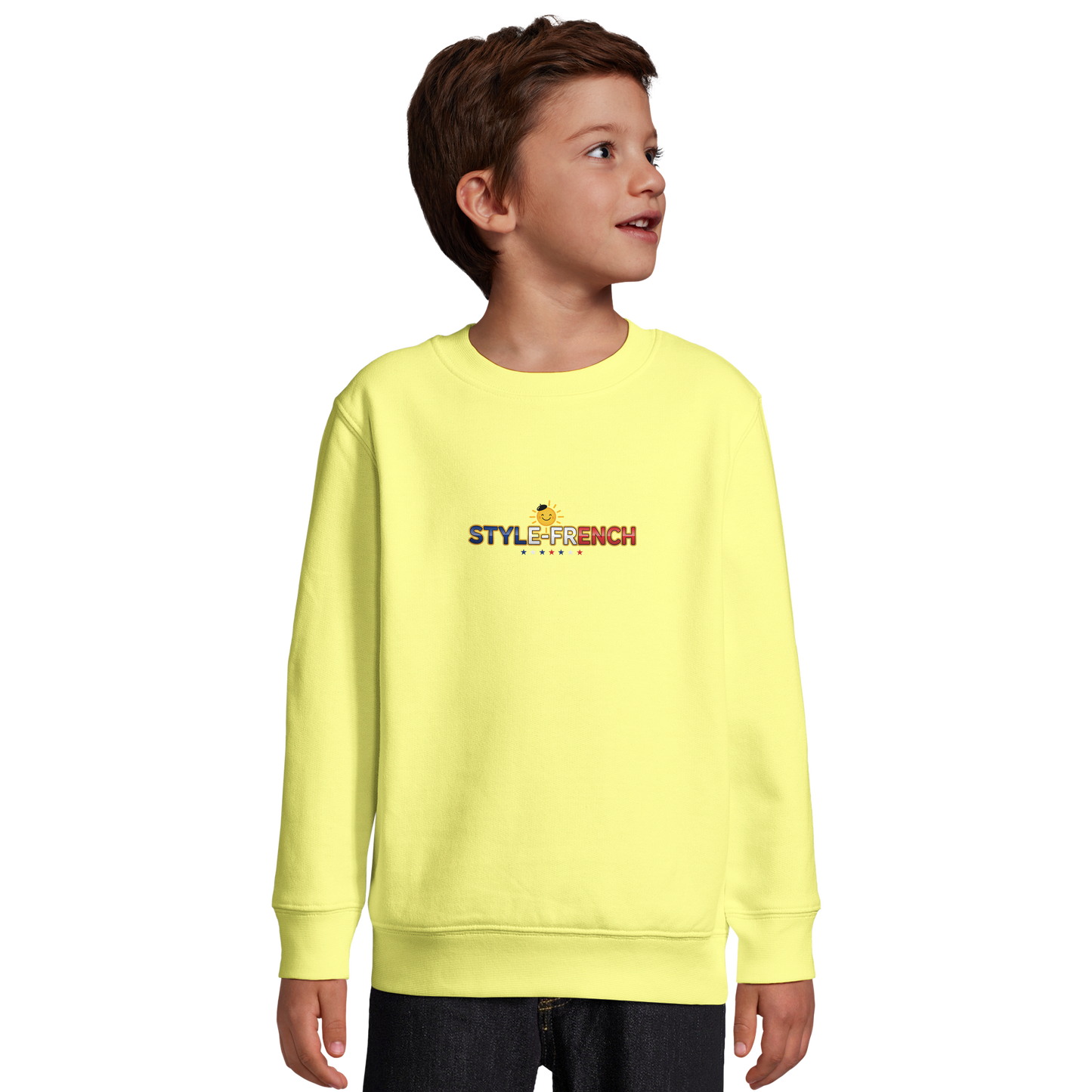 Jungen Sweatshirt Rock'n Français Mischgewebe recycelt | SOL'S Columbia Kids 04239