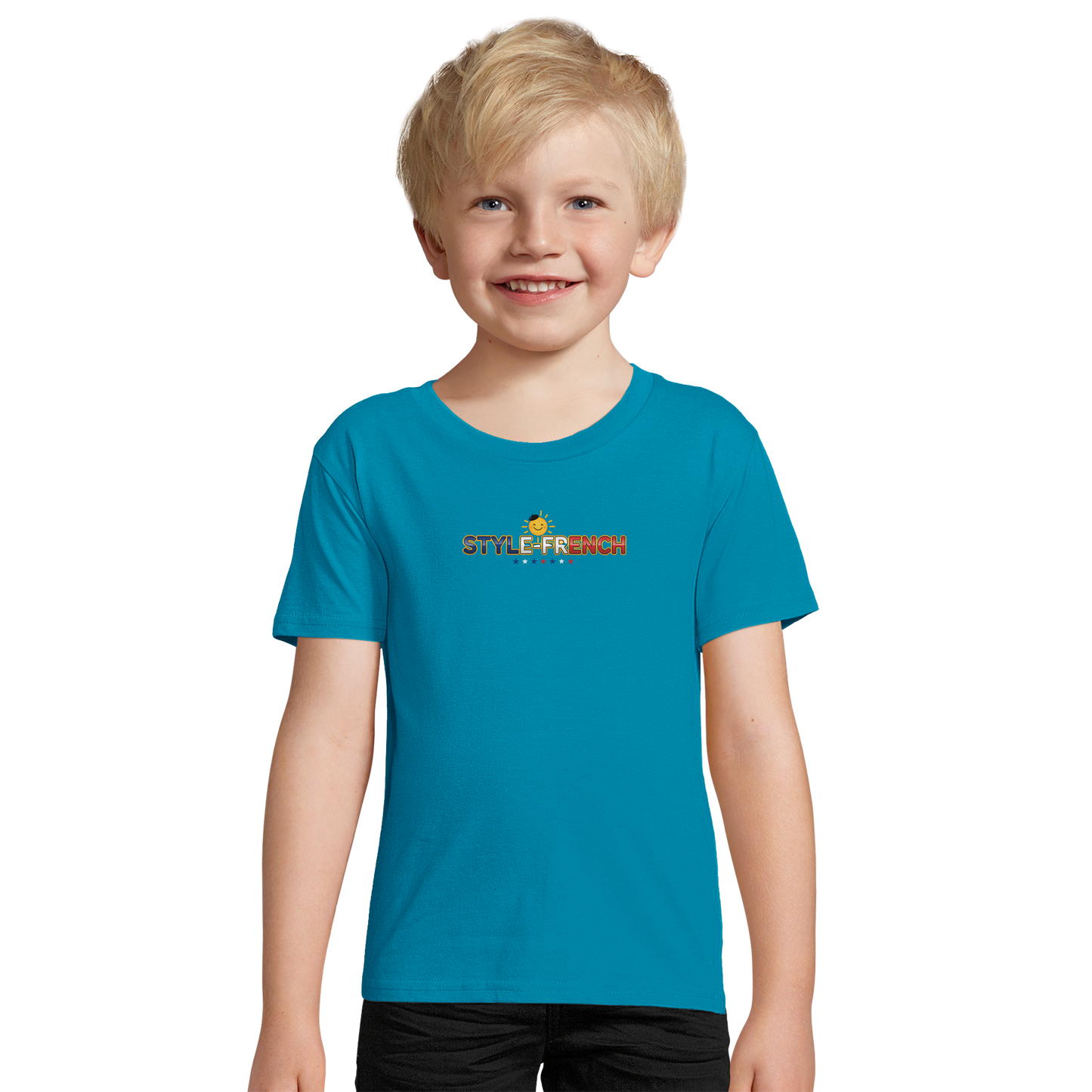 T-Shirt Junge Rock'n Français Bio tailliert | SOL'S Pioneer Kids 03578