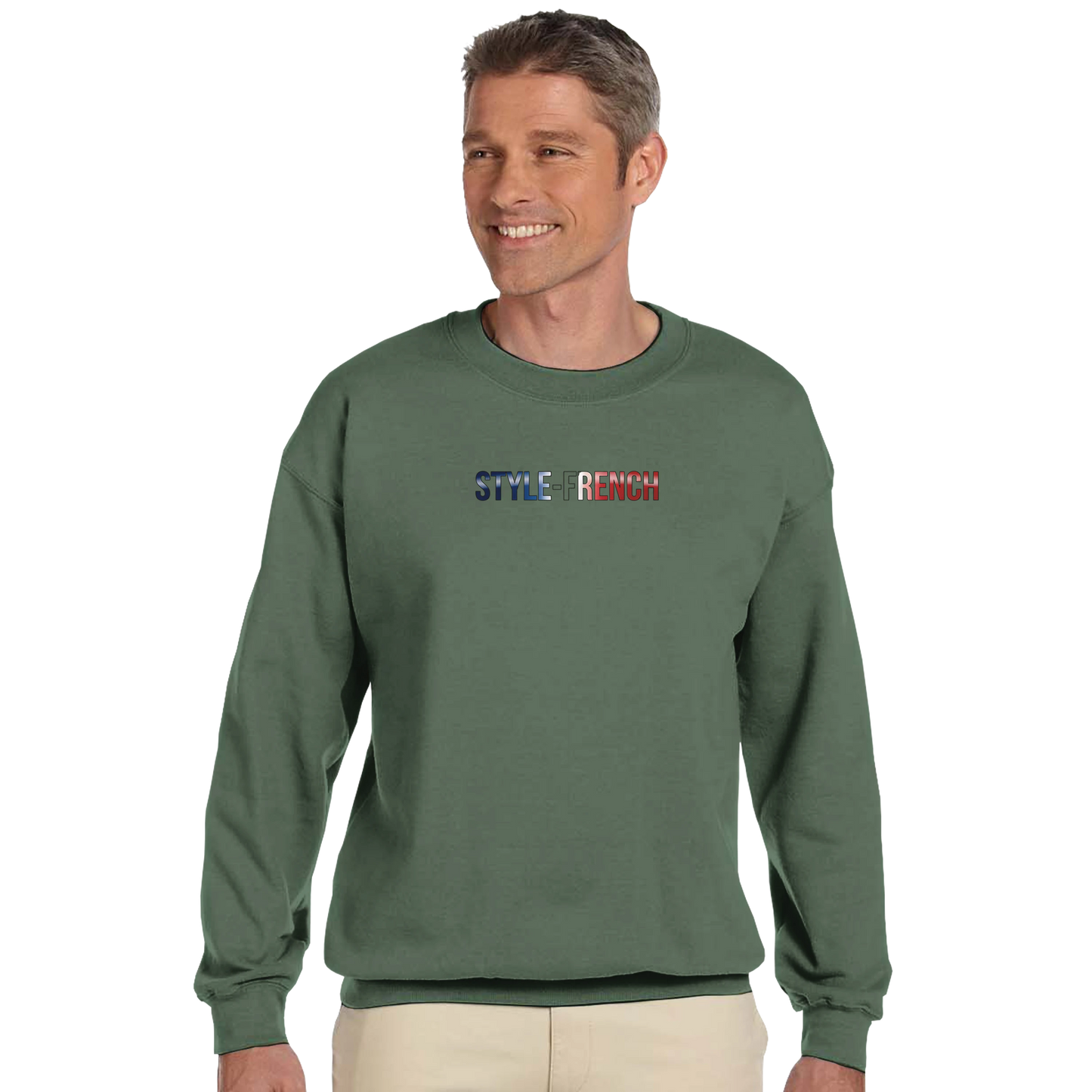Klassisches Unisex-Sweatshirt Pays de la Loire mit Rundhalsausschnitt | Gildan® 18000