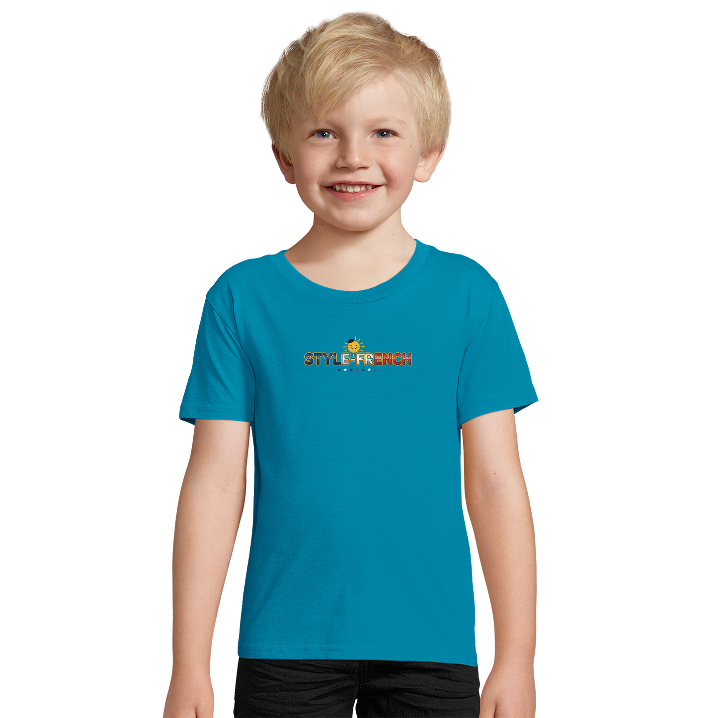 Bio-T-Shirt für Jungen, eng anliegend, mit Aufschrift „Kleines Genie“ | SOL'S Pioneer Kids 03578