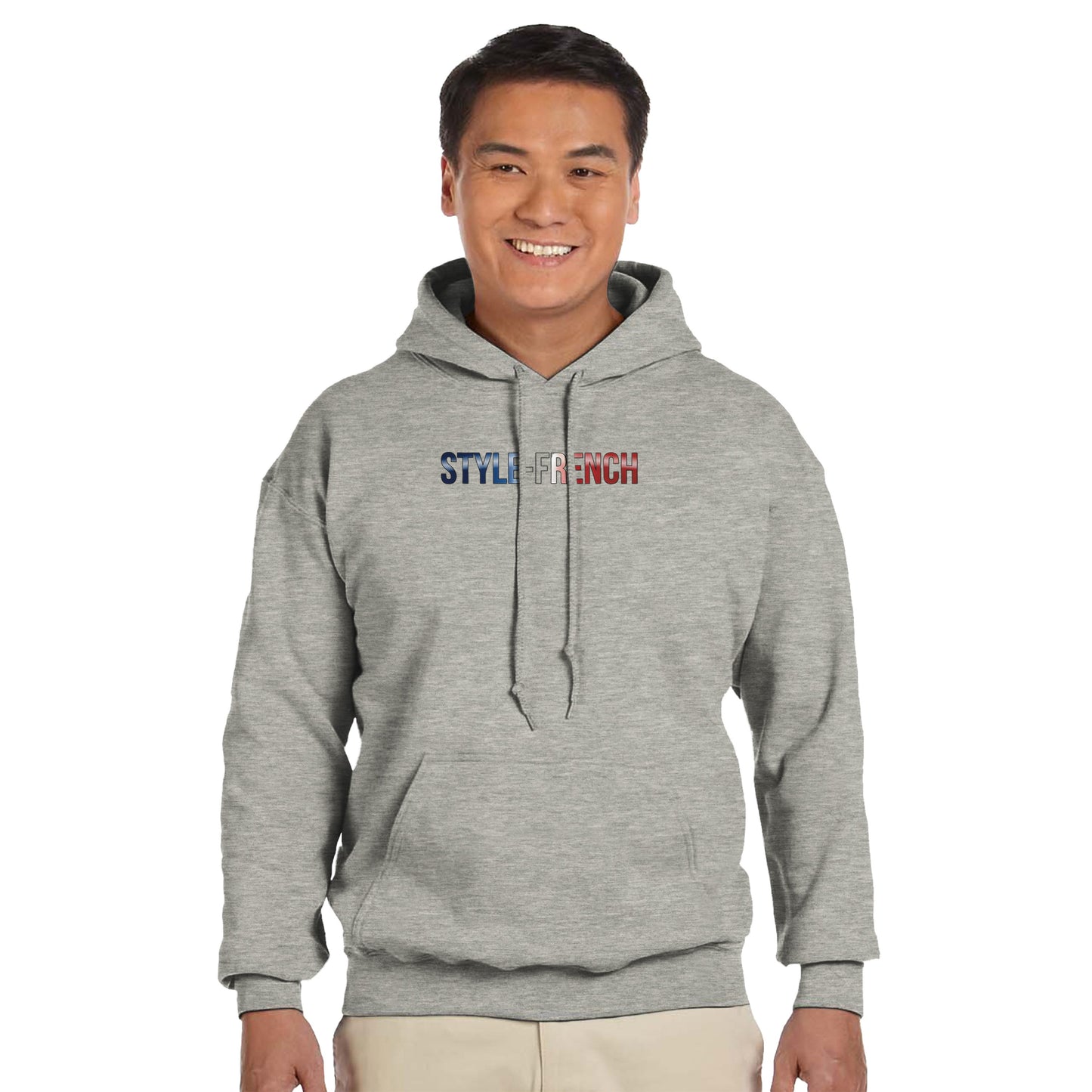 Men's Hoodie - Strong Lion - French Style - Classic | Gildan® 18500