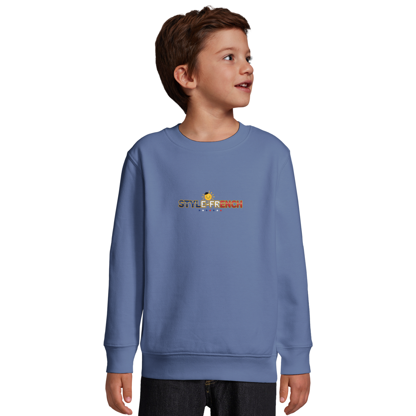 Jungen Sweatshirt Rock'n Français Mischgewebe recycelt | SOL'S Columbia Kids 04239