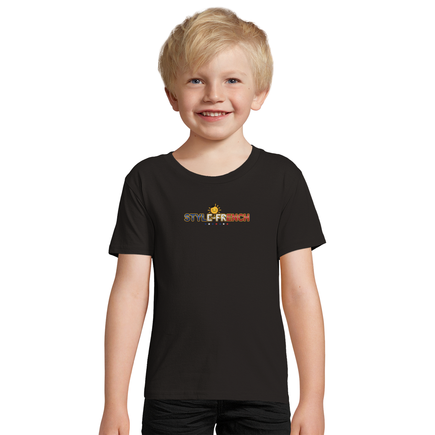 Bio-T-Shirt für Jungen, eng anliegend, mit Aufschrift „Kleines Genie“ | SOL'S Pioneer Kids 03578