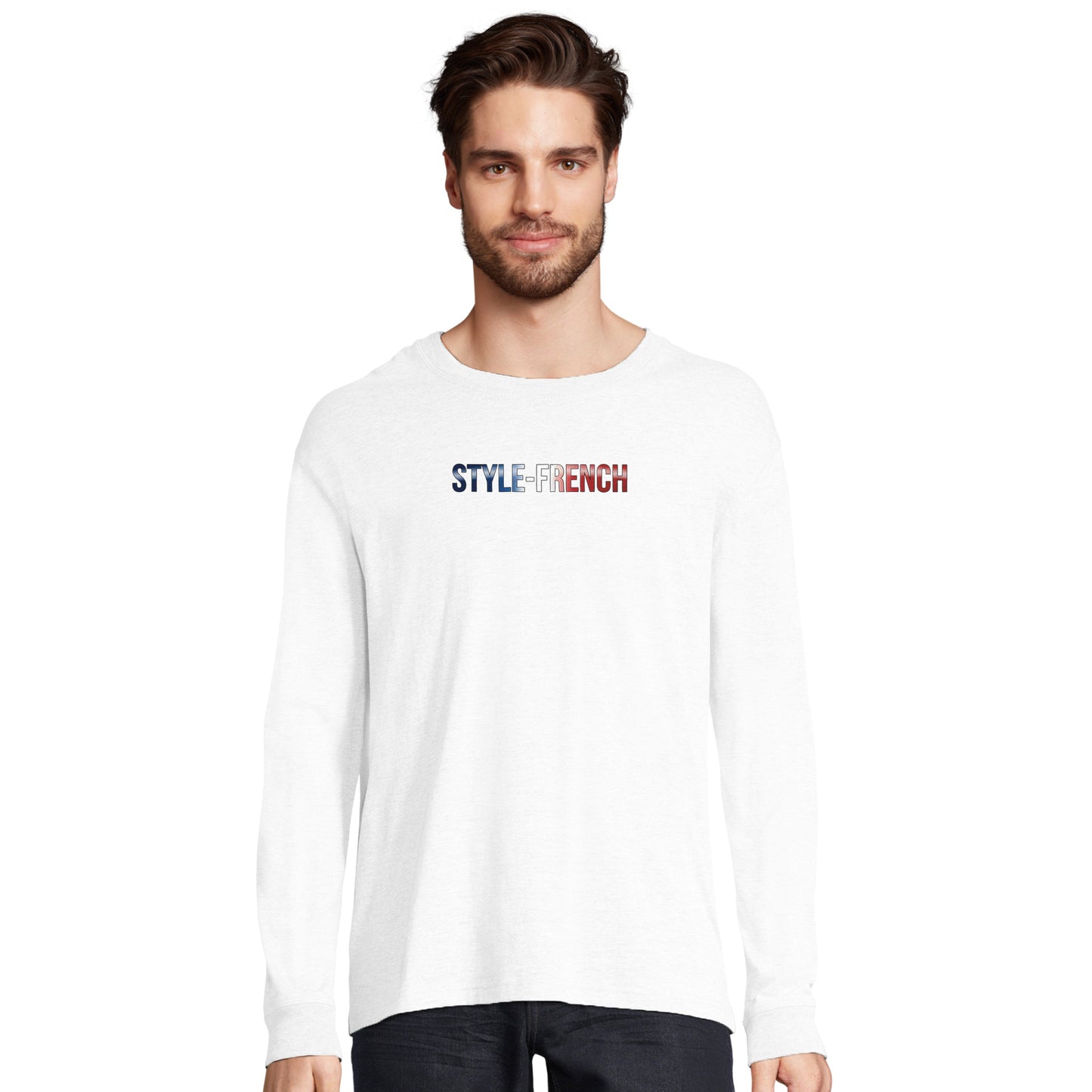 Herren-T-Shirt starker Löwe französischer Stil Langarm Bio-Baumwolle | SOL'S Pioneer LSL 03982