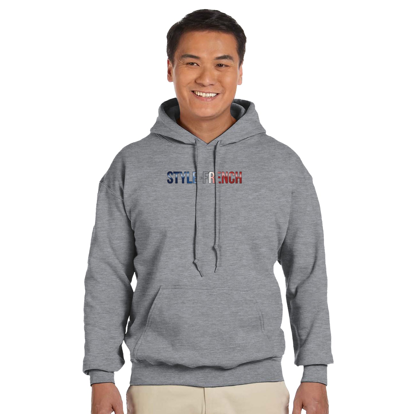 Men's Hoodie - Strong Lion - French Style - Classic | Gildan® 18500