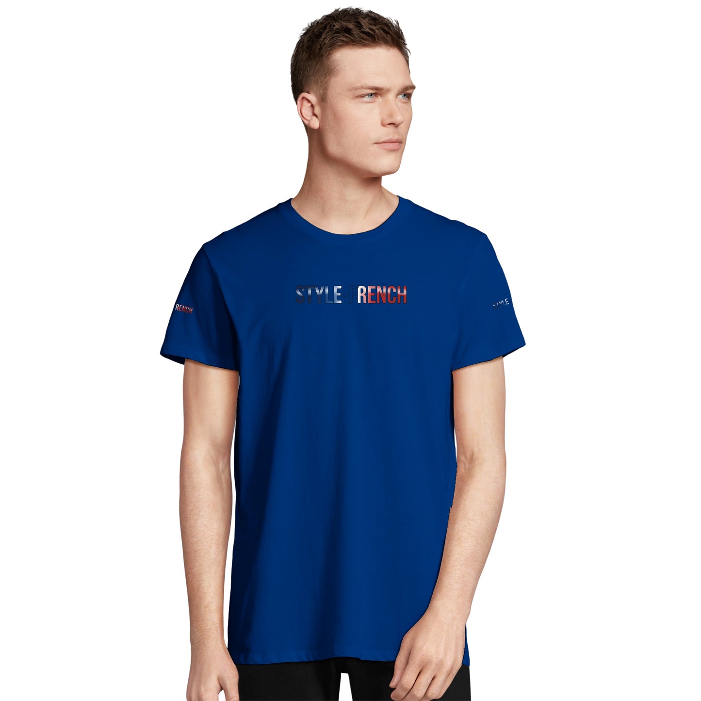 T-Shirt Herren Frankreich-Stil Rundhals recycelte Mischung | SOL'S RE Crusader 04233