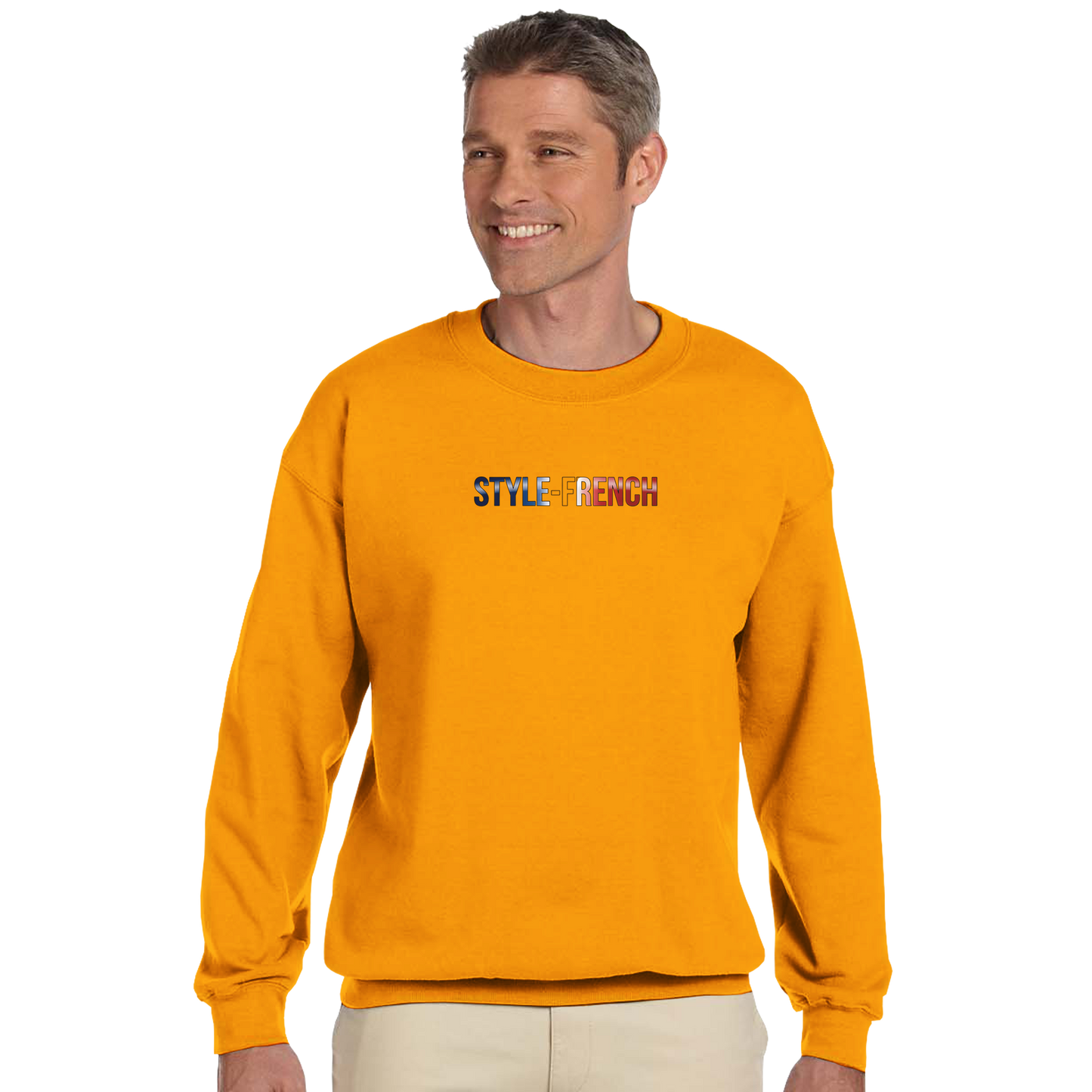 Unisex-Sweatshirt Nantes Stadt Frankreich klassisch Rundhals | Gildan® 18000