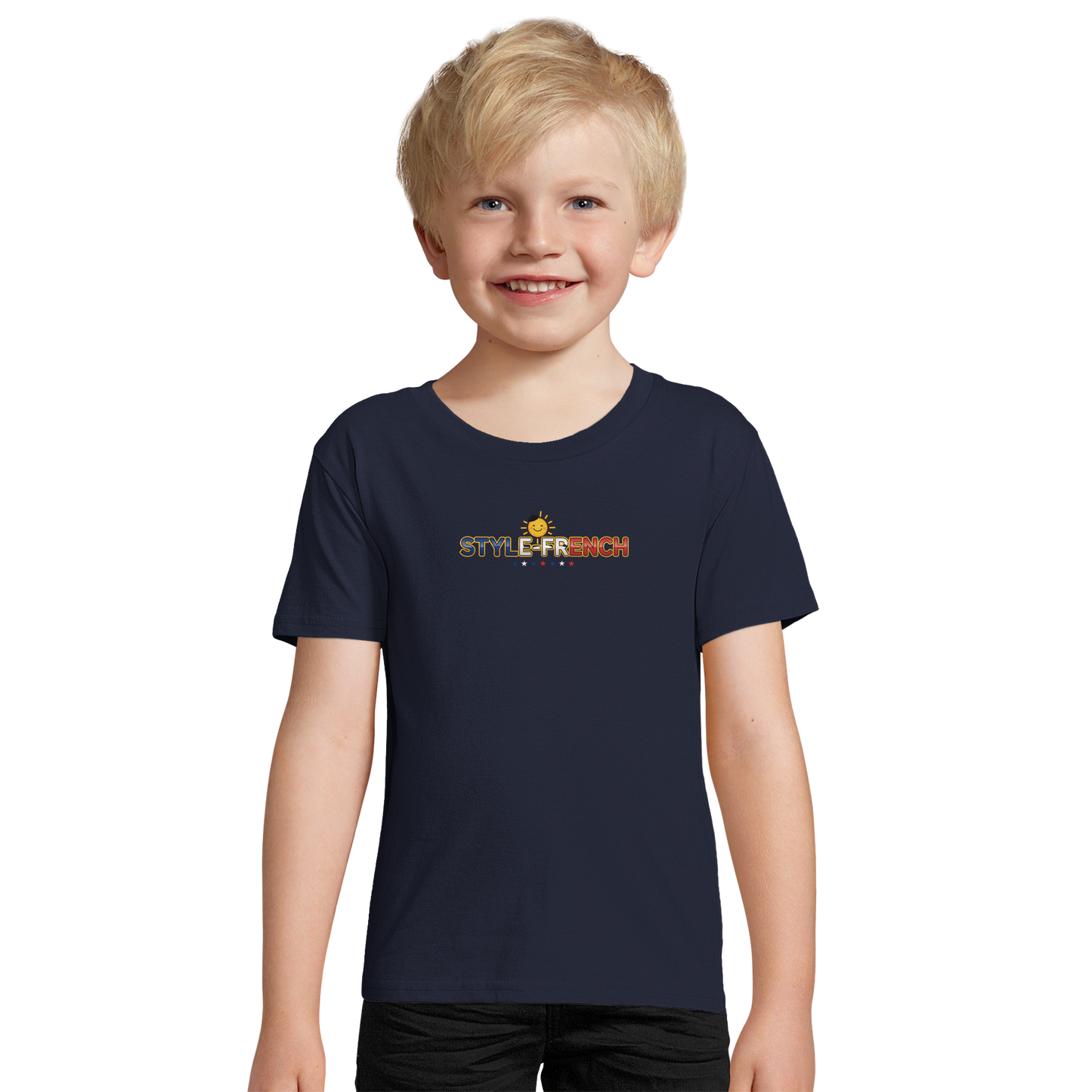 Organic fitted "Little Explorer" boy's T-shirt | SOL'S Pioneer Kids 03578