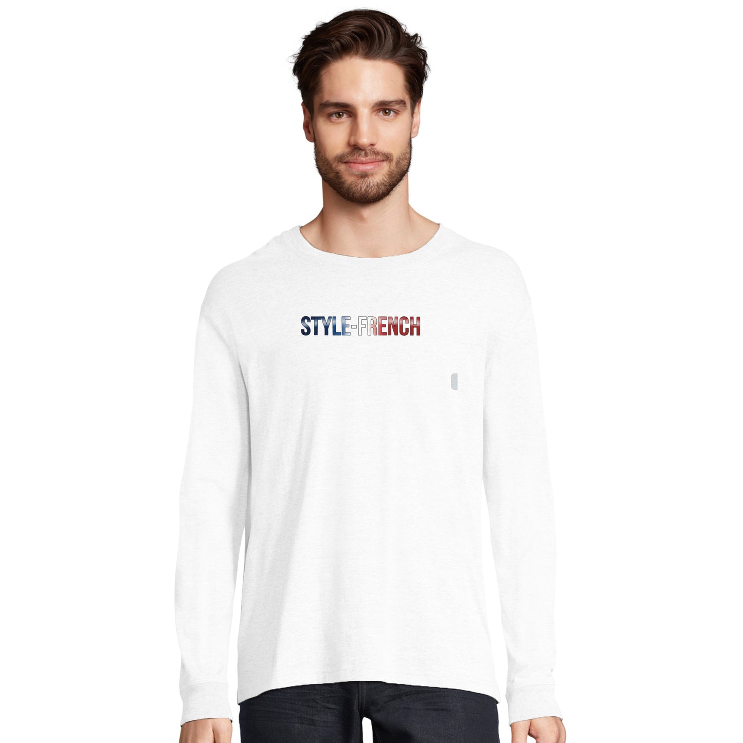 Herren-T-Shirt starker Löwe französischer Stil Langarm Bio-Baumwolle | SOL'S Pioneer LSL 03982