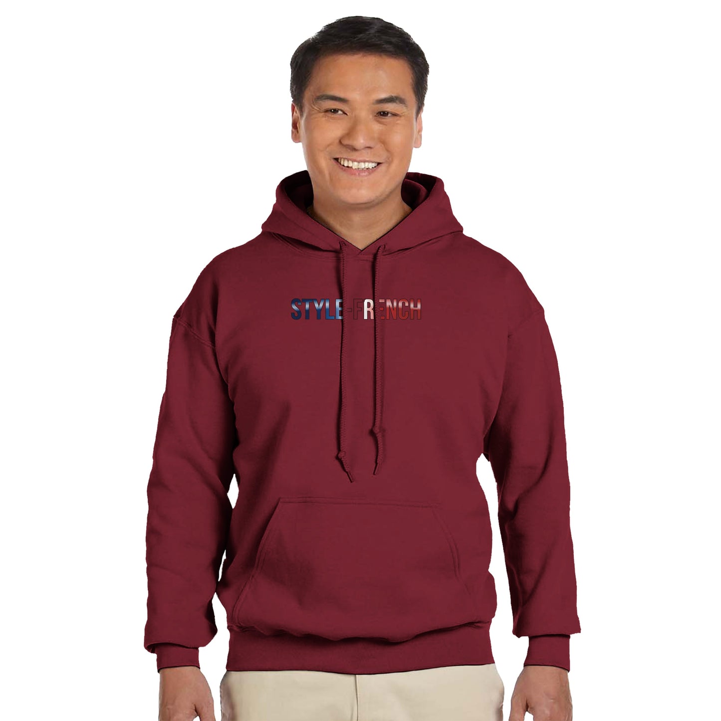 Men's Hoodie - Strong Lion - French Style - Classic | Gildan® 18500