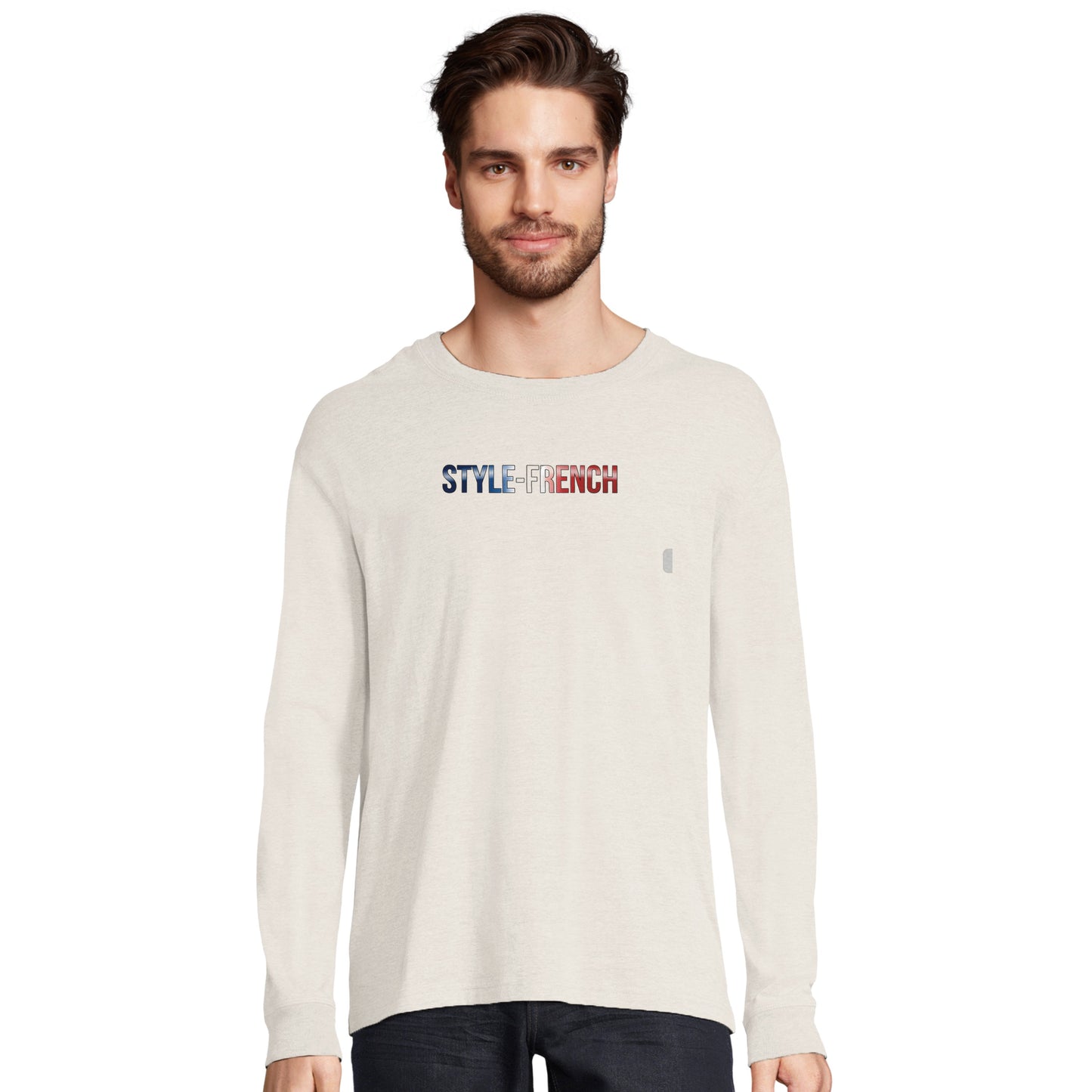 Herren-T-Shirt starker Löwe französischer Stil Langarm Bio-Baumwolle | SOL'S Pioneer LSL 03982