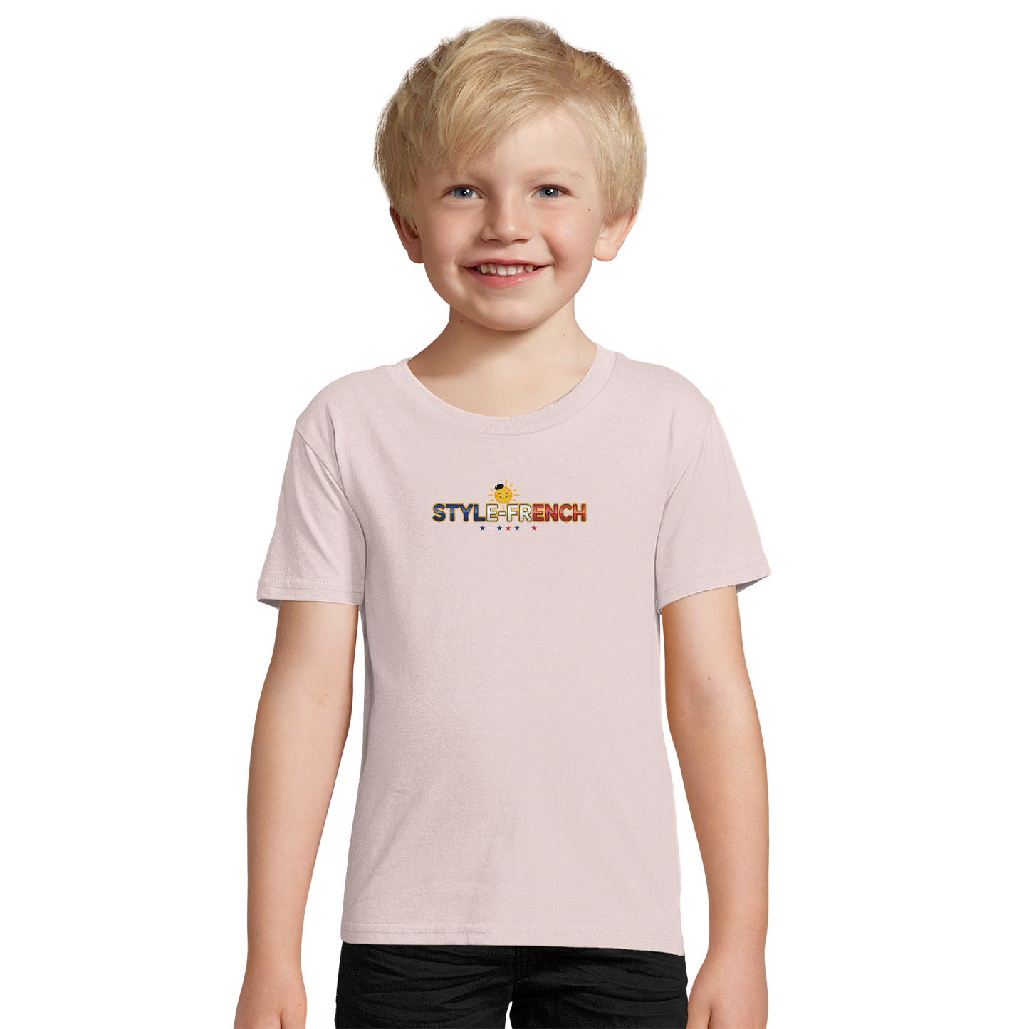 T-Shirt Jungen kleiner Ritter Frankreichs, aus Bio-Baumwolle, schmal geschnitten | SOL'S Pioneer Kids 03578