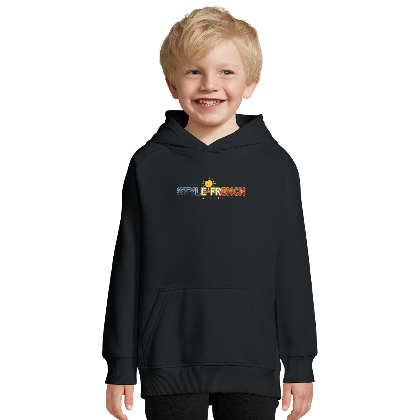 Kapuzenpullover für Jungen „Kleines Genie“ Französisch bio | SOL'S Stellar Kids 03576