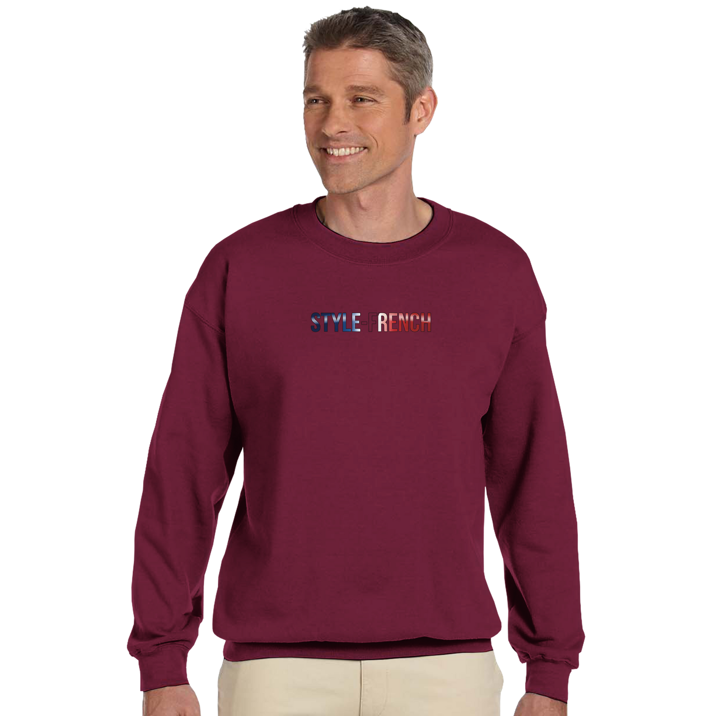 Unisex-Sweatshirt Nantes Stadt Frankreich klassisch Rundhals | Gildan® 18000