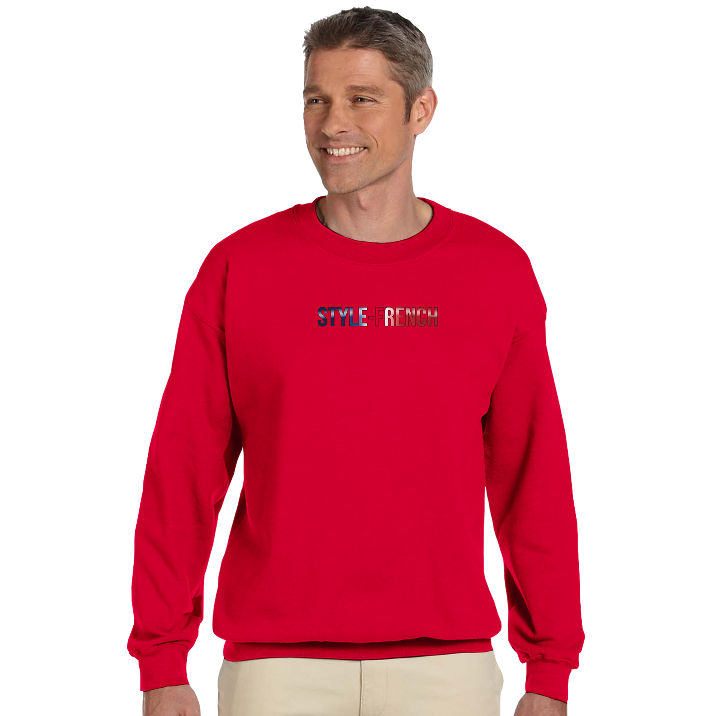 Men's France Proud Classic Crewneck Sweatshirt | Gildan® 18000