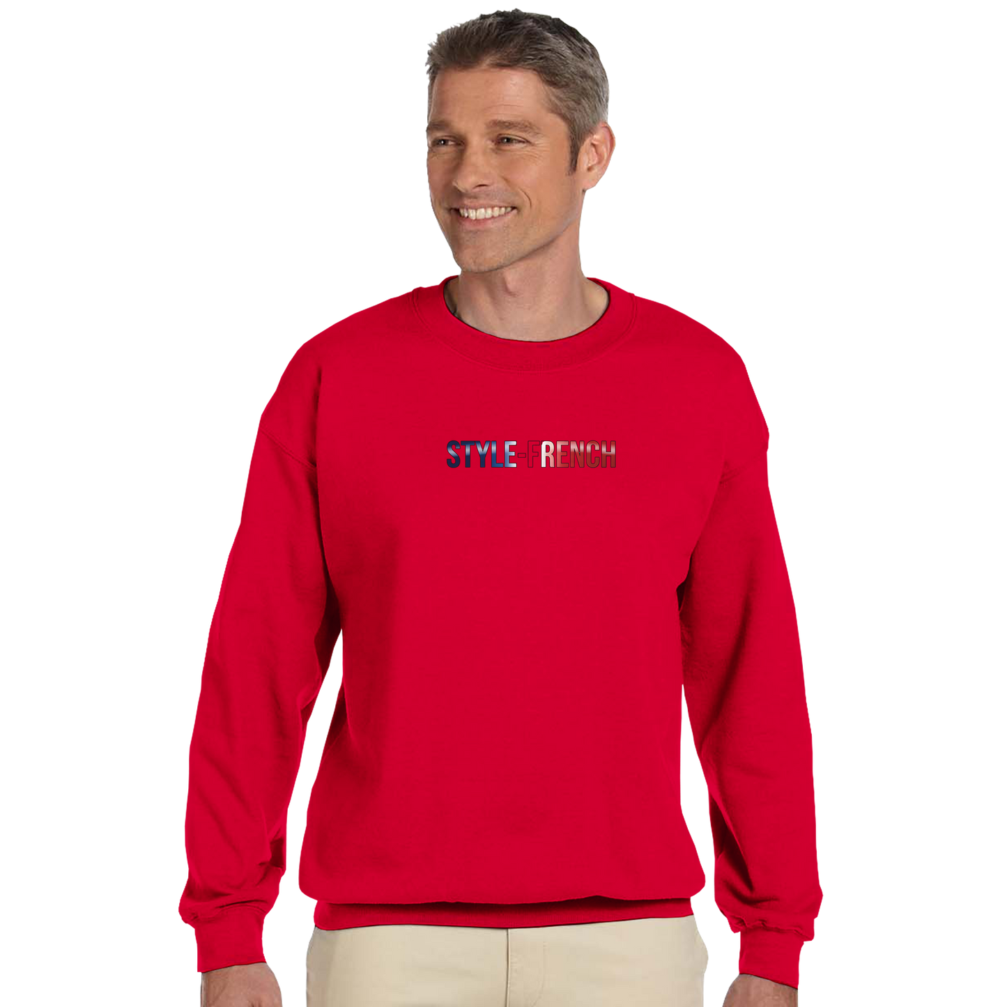Unisex sweatshirt Lyon city France classic crew neck | Gildan® 18000