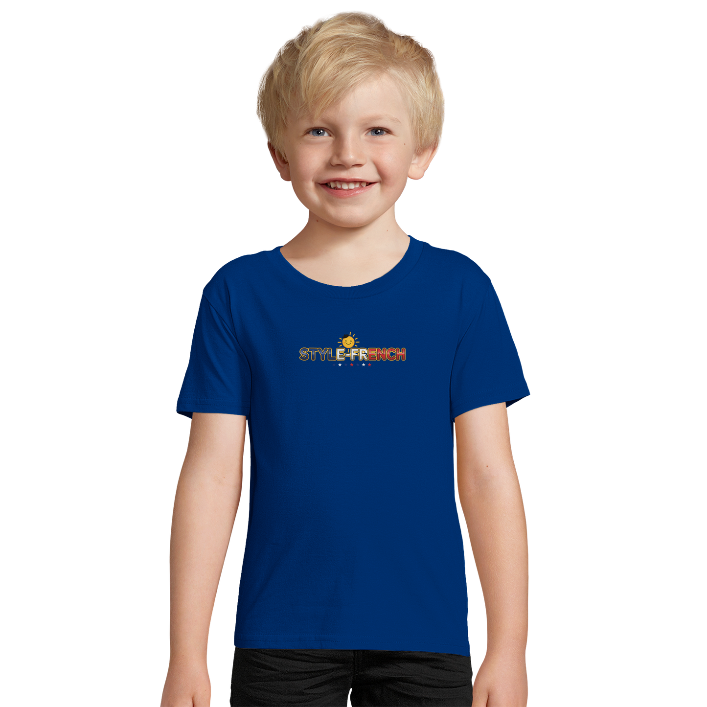 Jungen-Sweatshirt kleiner Franzose in den Sternen | SOL'S Columbia Kids 04239 recycelte Mischung