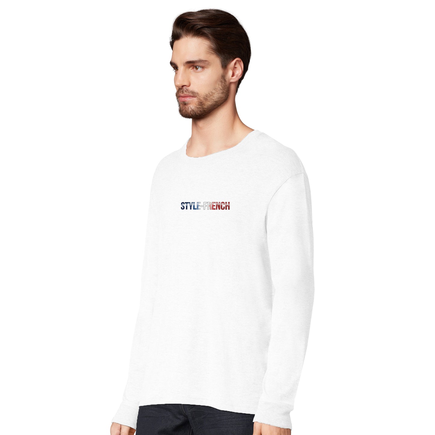 Herren-T-Shirt starker Löwe französischer Stil Langarm Bio-Baumwolle | SOL'S Pioneer LSL 03982