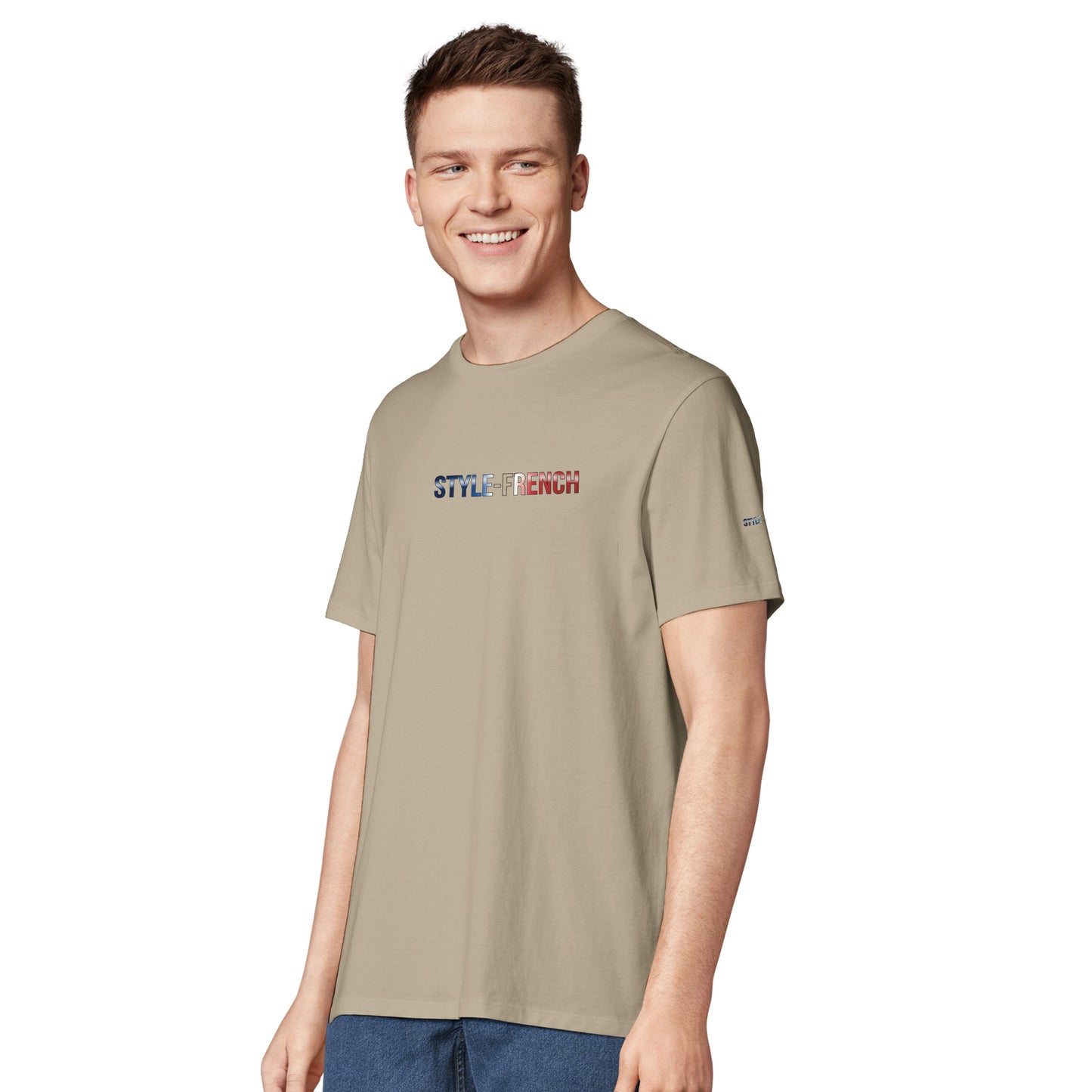 Men's T-shirt strong lion French style organic in conversion cotton | SOL'S Legend 03981