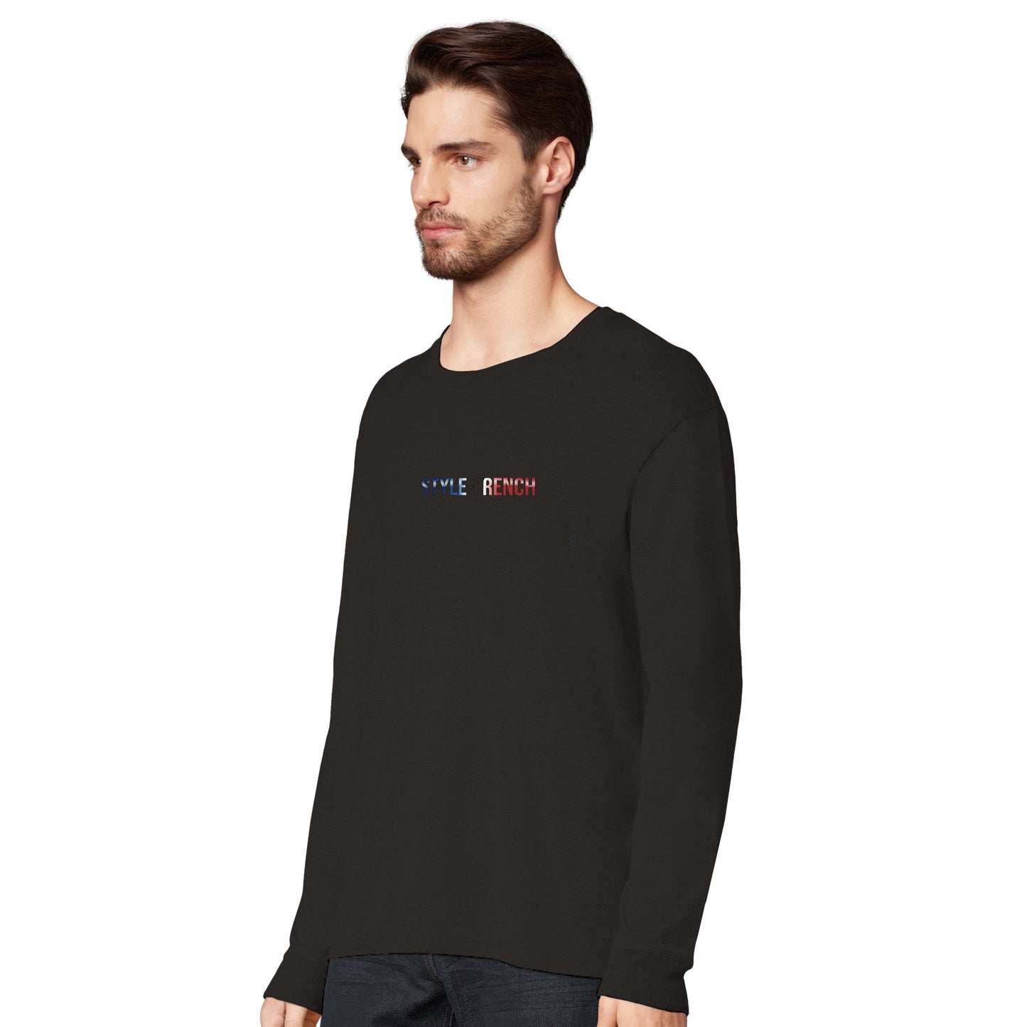 Herren-T-Shirt starker Löwe französischer Stil Langarm Bio-Baumwolle | SOL'S Pioneer LSL 03982
