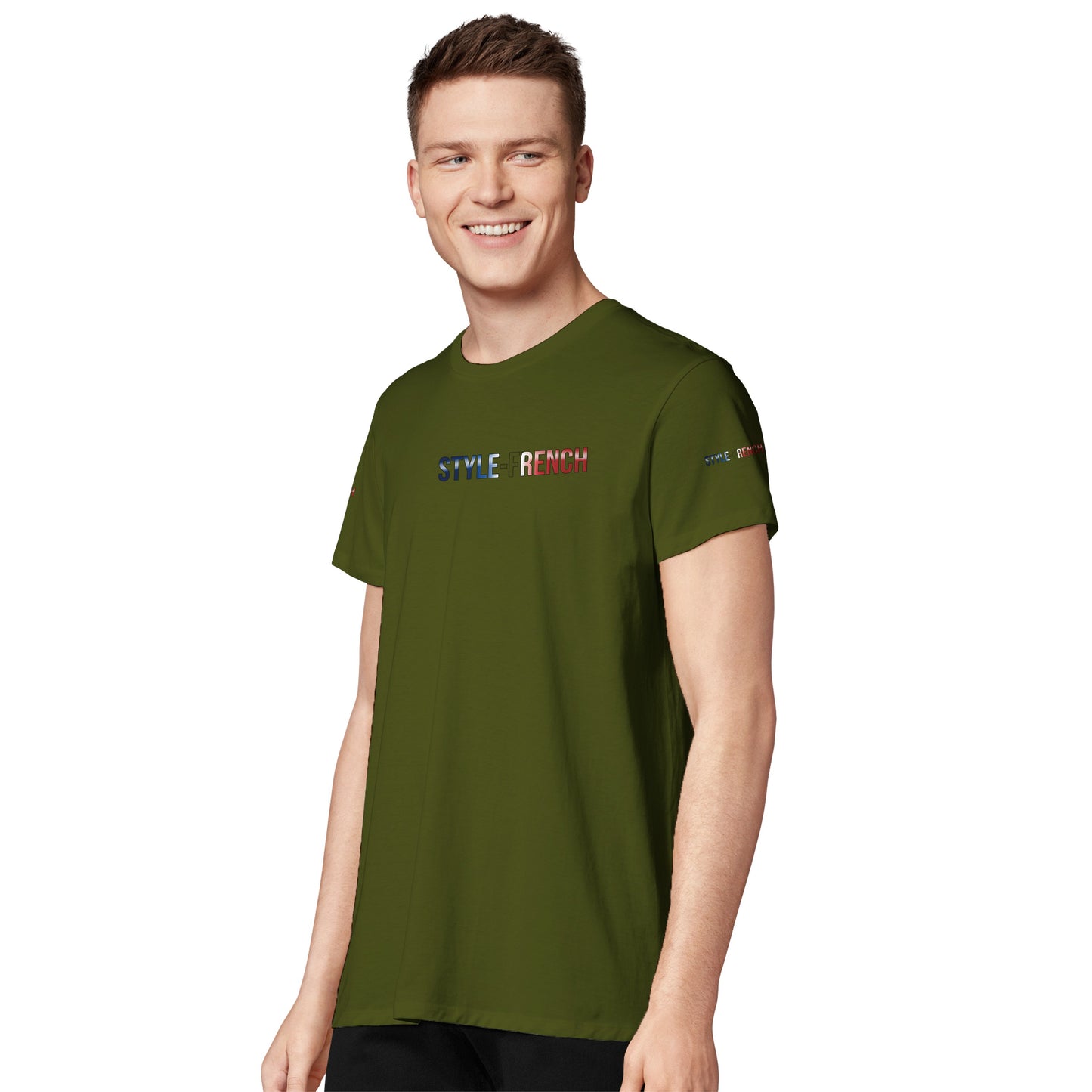 T-Shirt Herren Frankreich-Stil Rundhals recycelte Mischung | SOL'S RE Crusader 04233