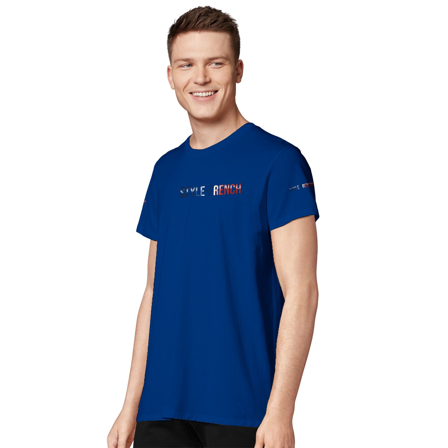 T-Shirt Herren Frankreich-Stil Rundhals recycelte Mischung | SOL'S RE Crusader 04233