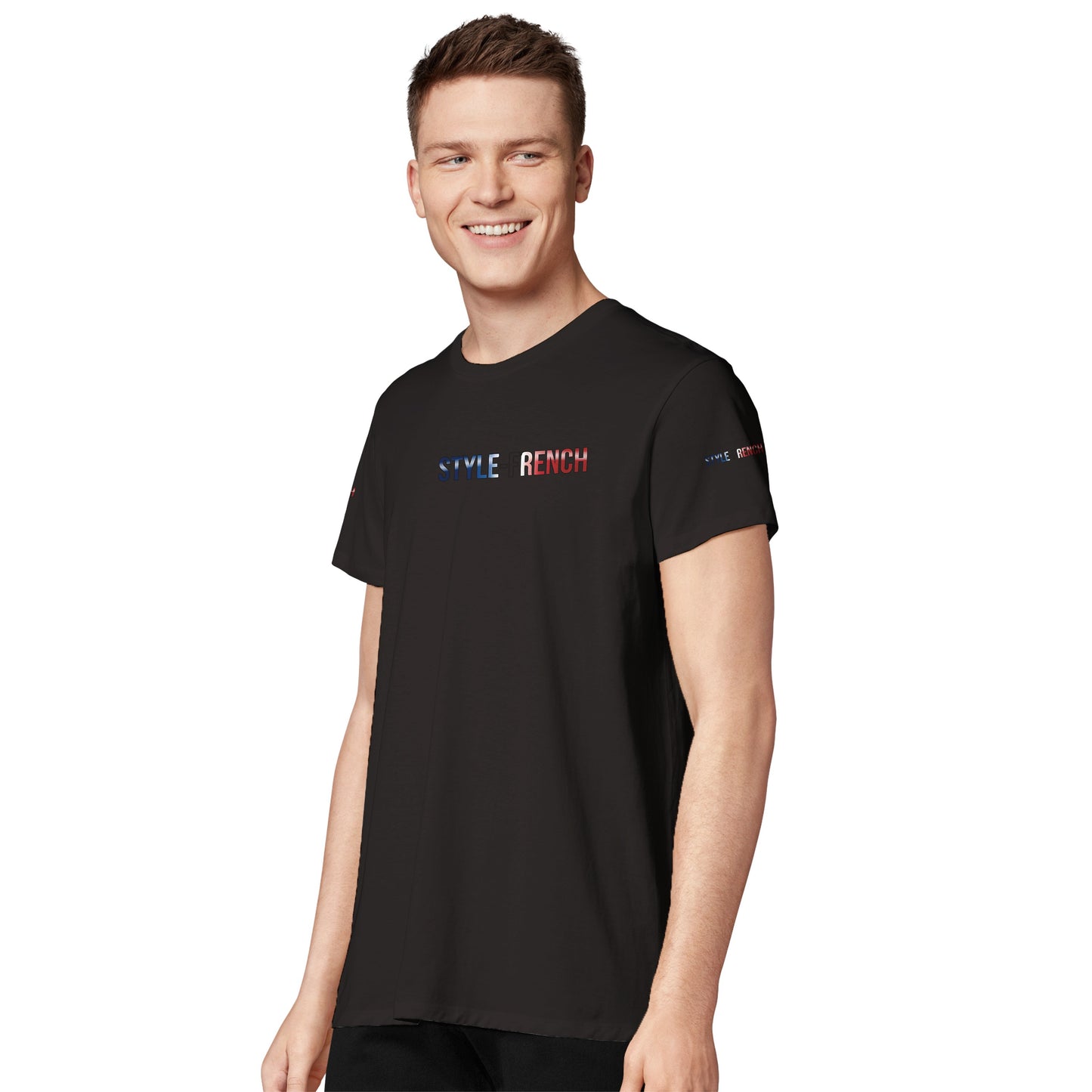 T-Shirt Herren Frankreich-Stil Rundhals recycelte Mischung | SOL'S RE Crusader 04233