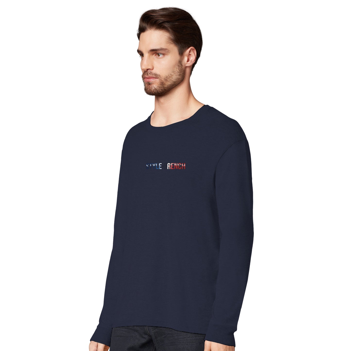 Herren-T-Shirt starker Löwe französischer Stil Langarm Bio-Baumwolle | SOL'S Pioneer LSL 03982
