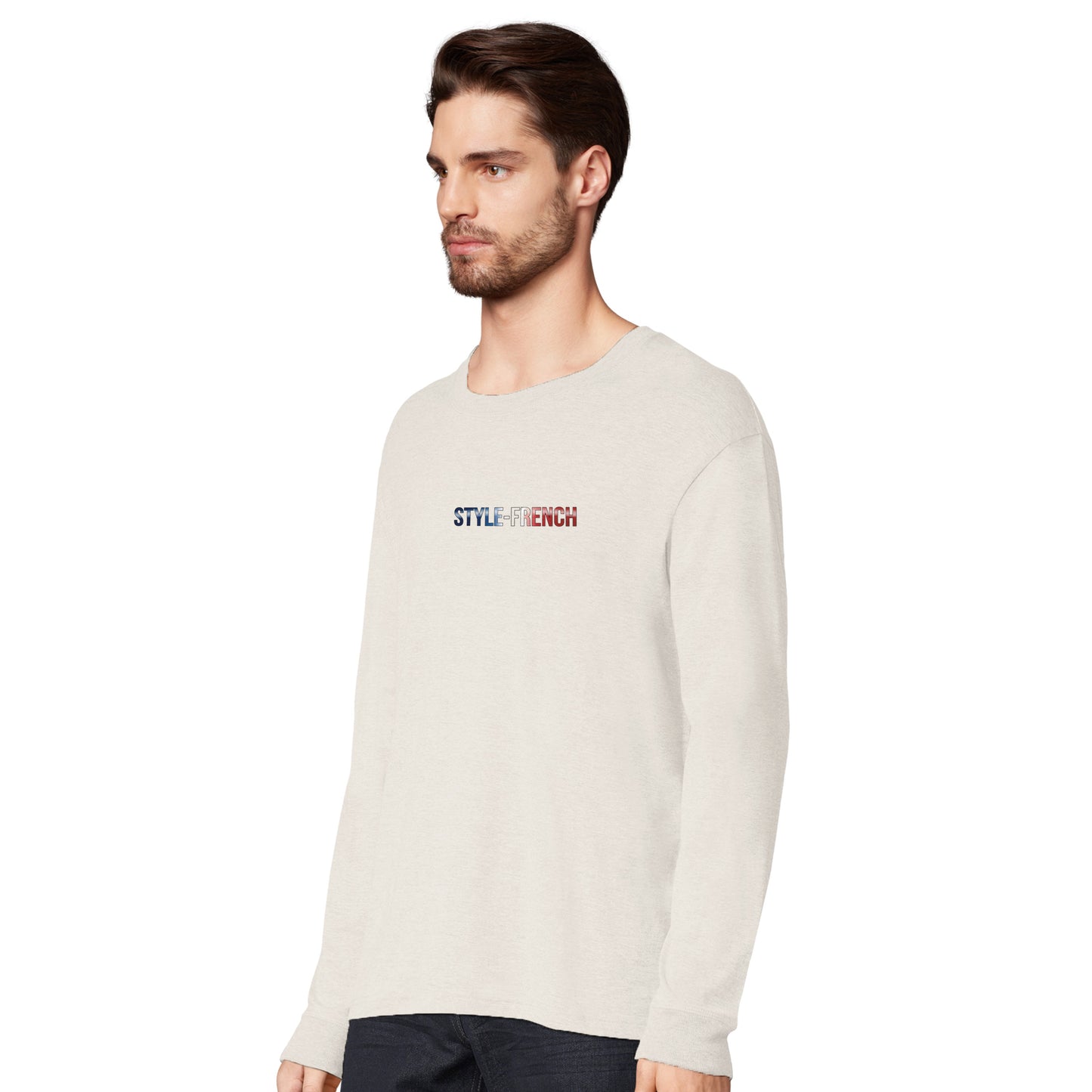 Herren-T-Shirt starker Löwe französischer Stil Langarm Bio-Baumwolle | SOL'S Pioneer LSL 03982